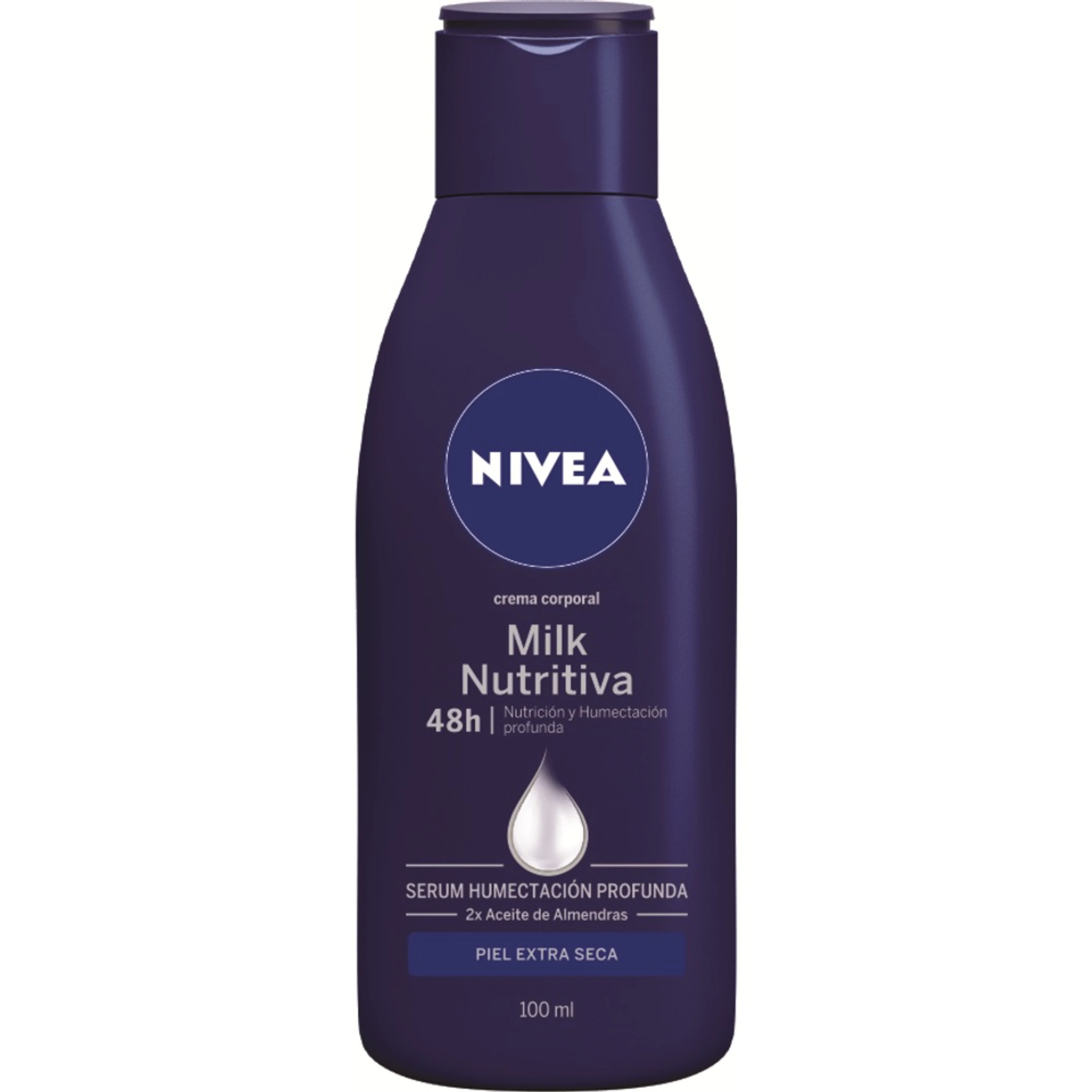 Nivea Crema Corporal Milk Nutritiva Piel Extra Seca 100Ml