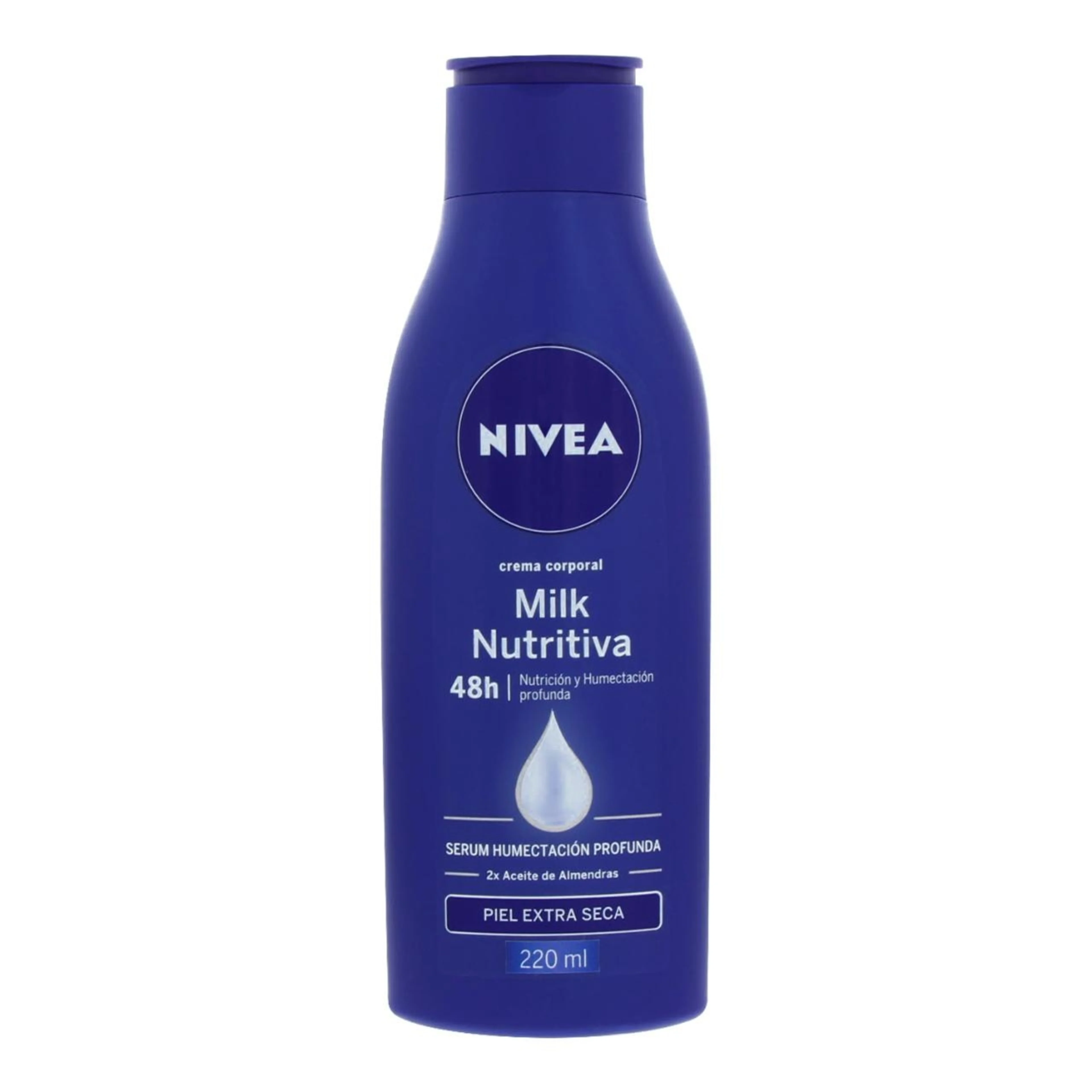 Nivea Crema Corporal Milk Nutritiva Piel Extra Seca 220 Ml Botella