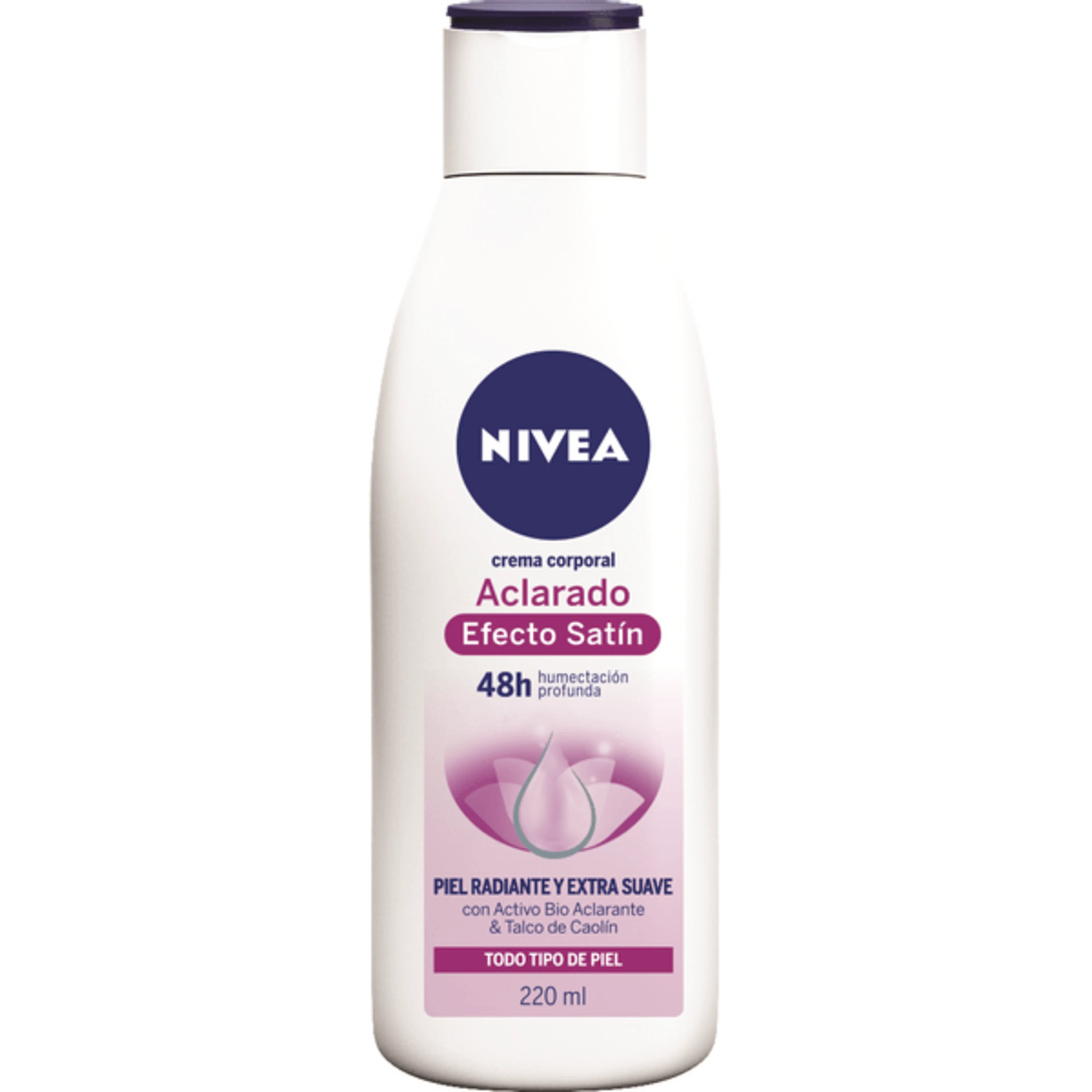 Nivea Aclarado Natural Efecto Satín Crema Corporal Con 220 Ml