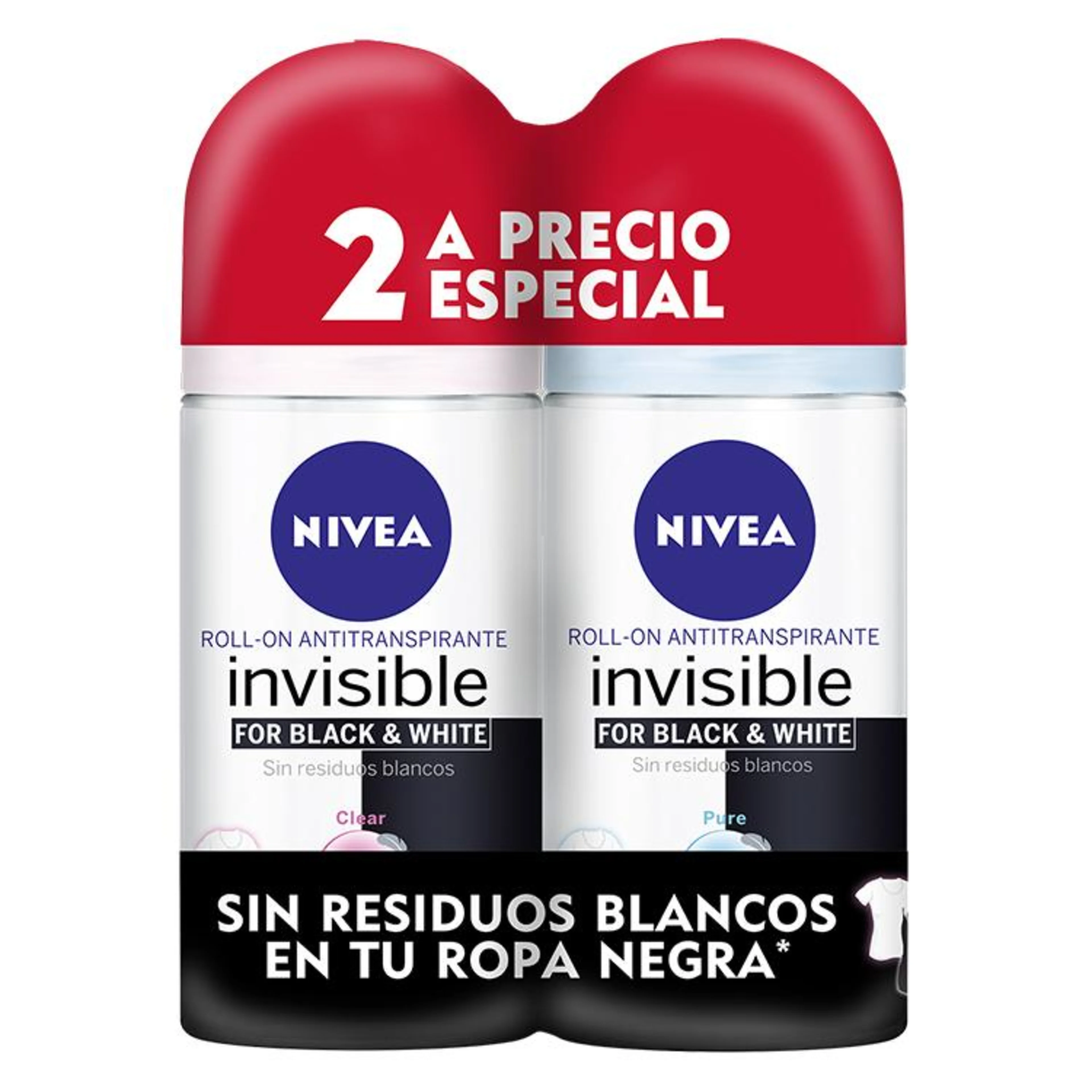 Nivea roll on m 2pack inv 50ml