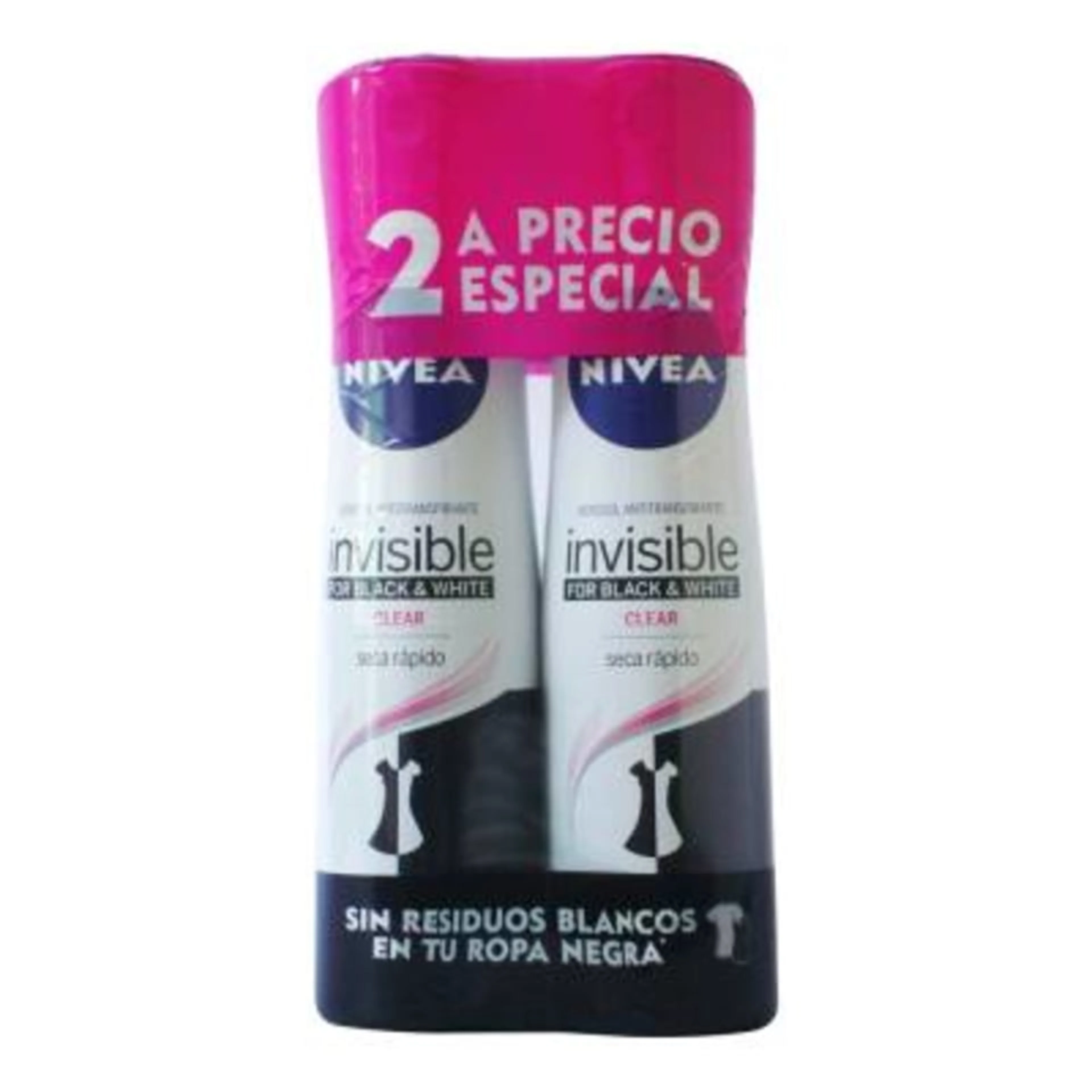 Nivea spray mujer 2pack invisible 150ml