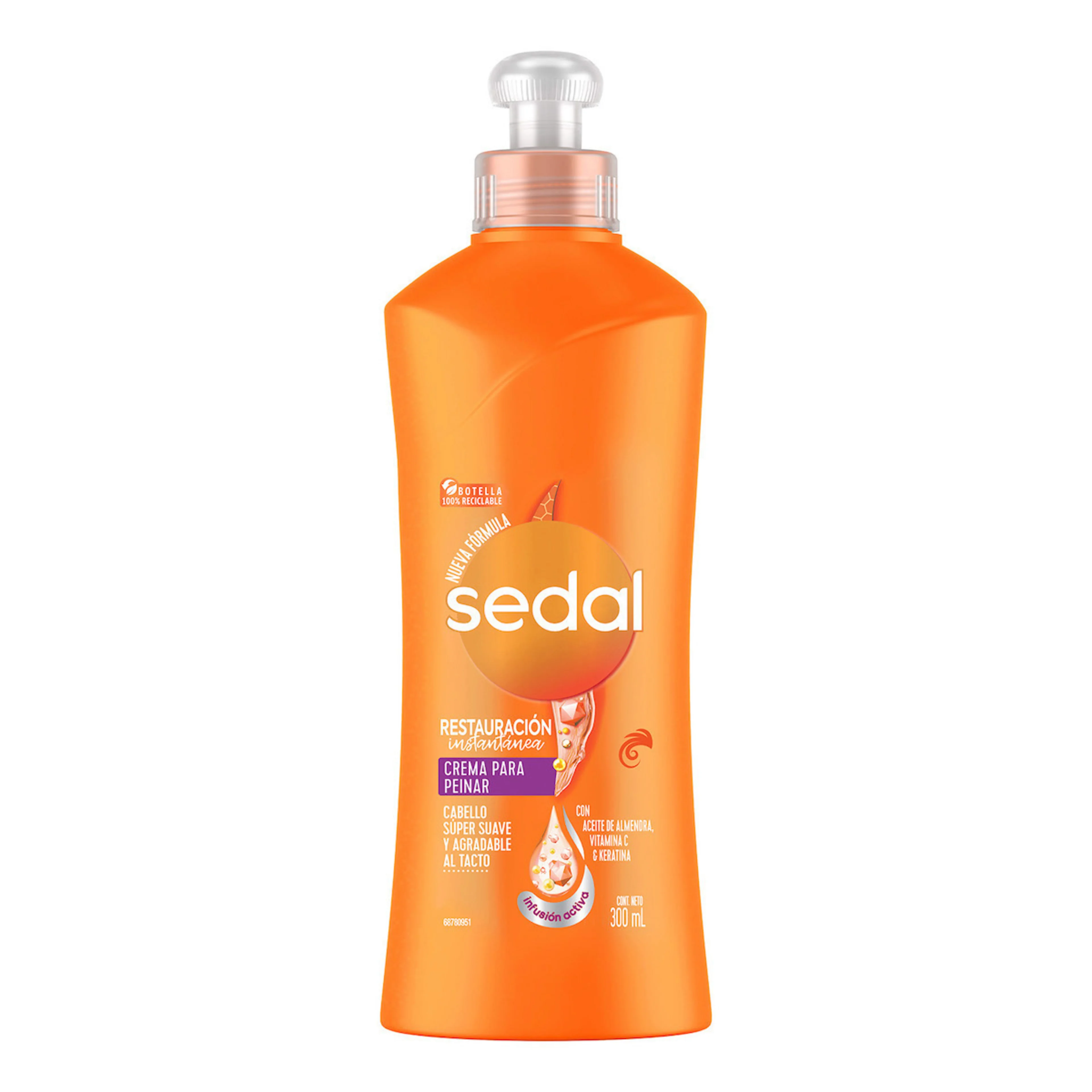 Sedal Restauración Instantánea Crema Para Peinar 300 Ml