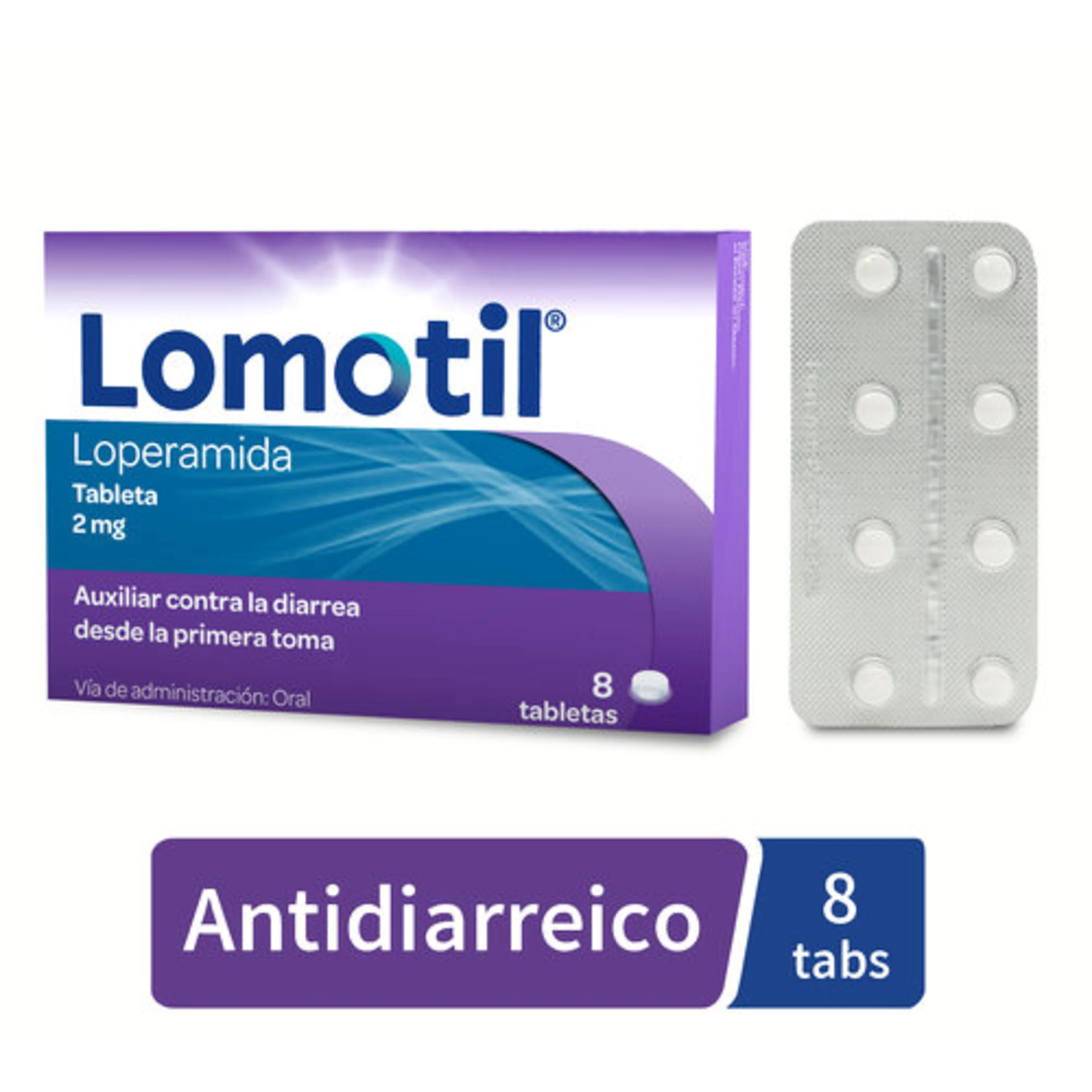 Lomotil 2 Mg Con 8 Tabletas