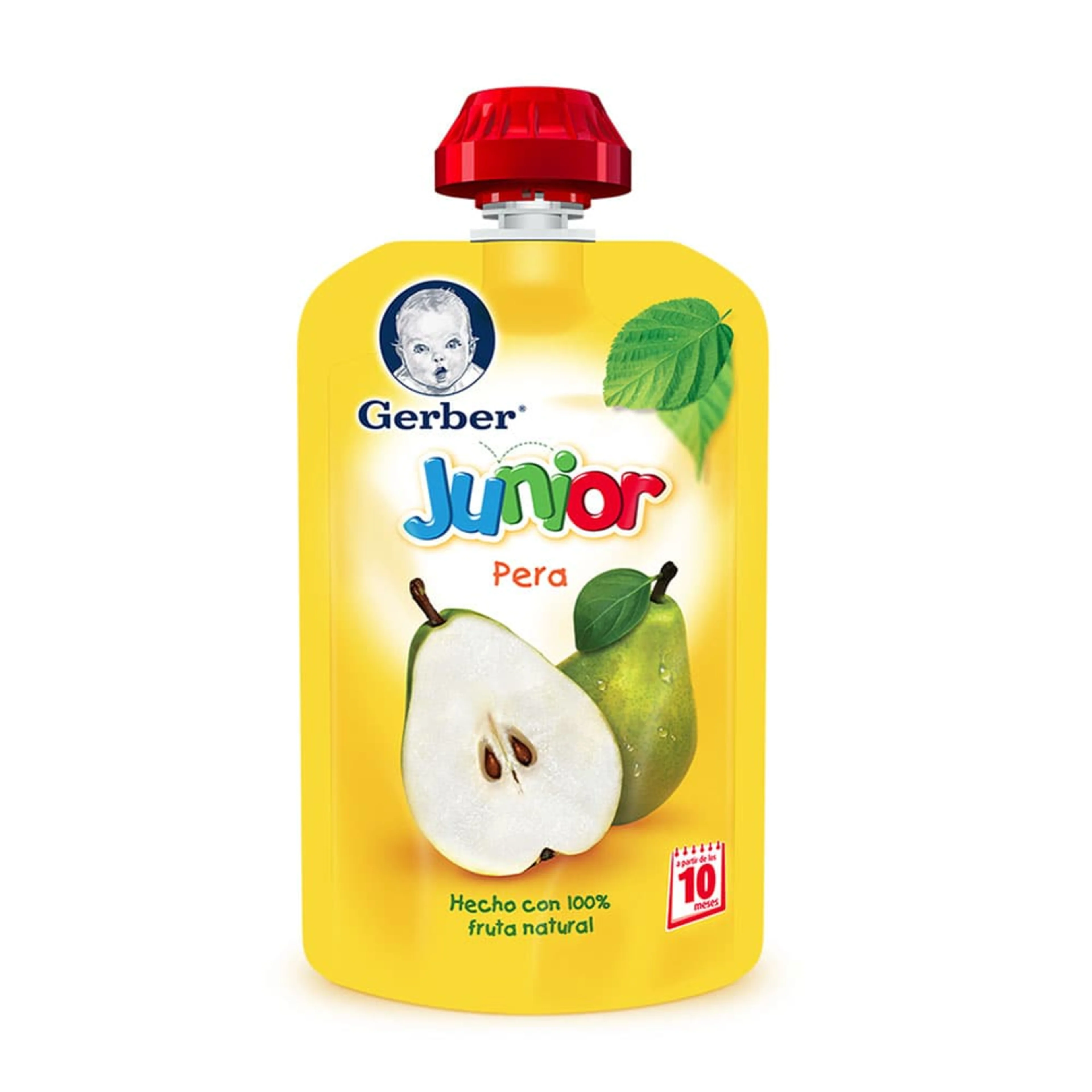 Gerber Junior Papilla Sabor Pera Con 110 G