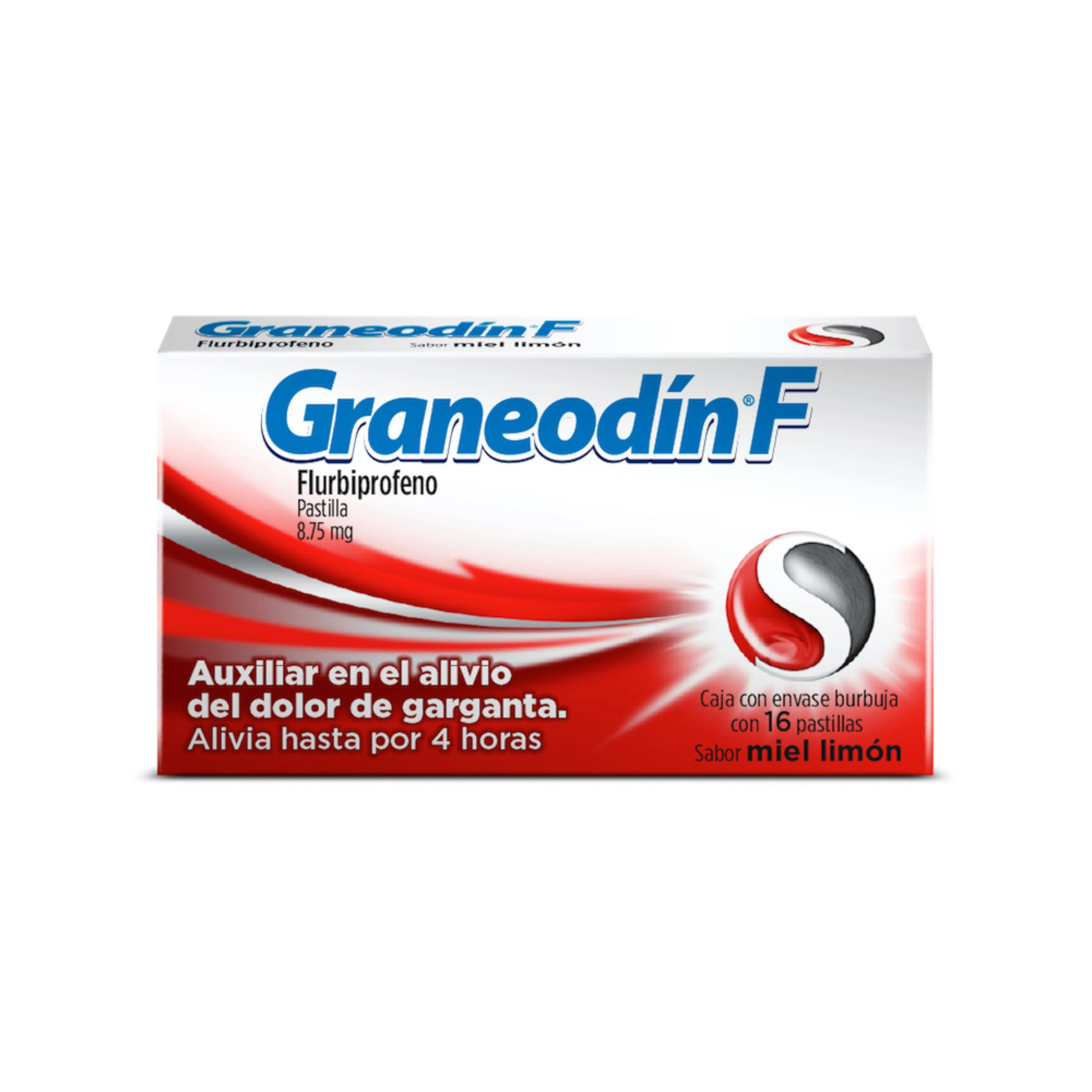 Graneodin F 8.75 Mg Miel Limón Con 16 Pastillas Sabor