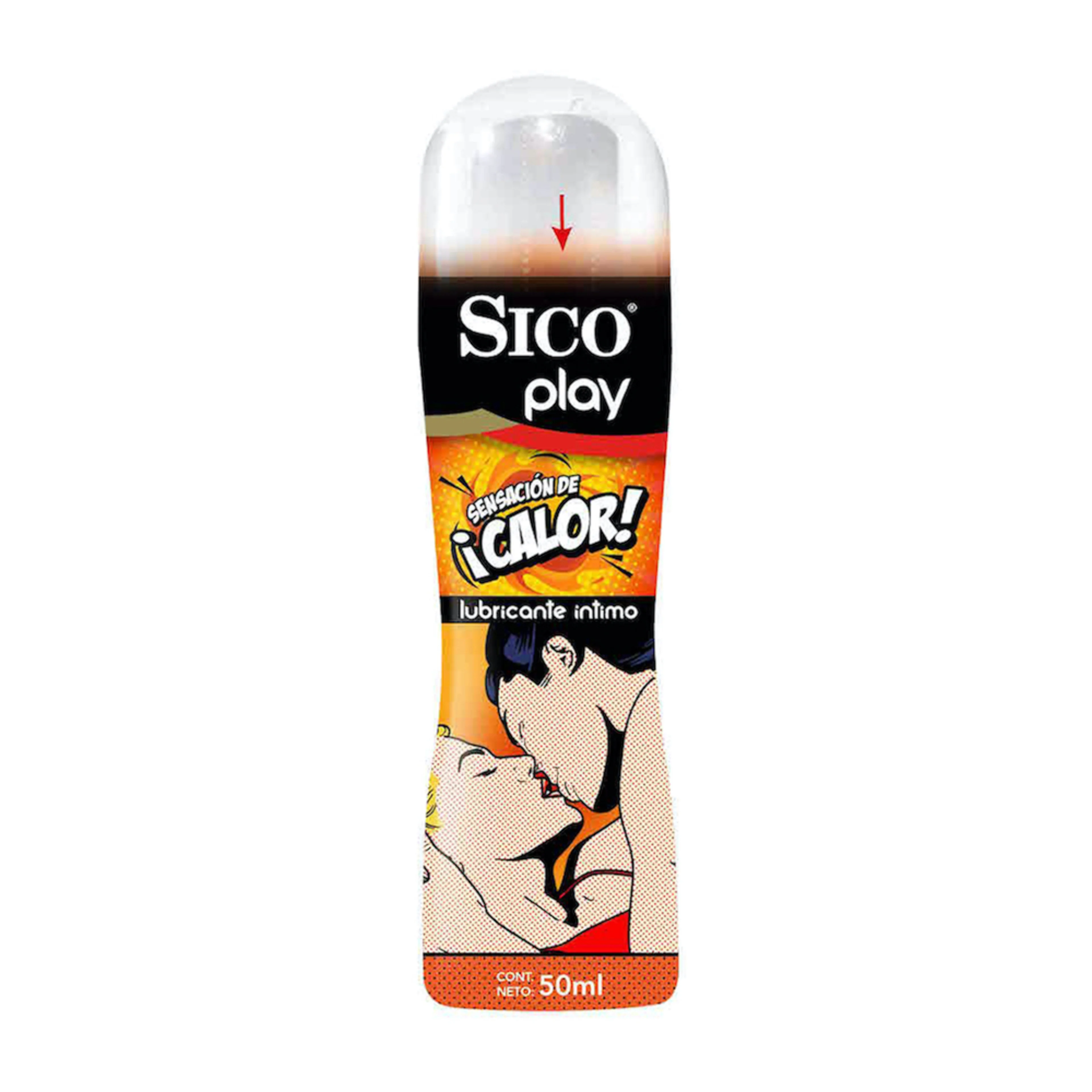 Sico Play Lubricante Íntimo Gel Sensación De Calor 50 Ml