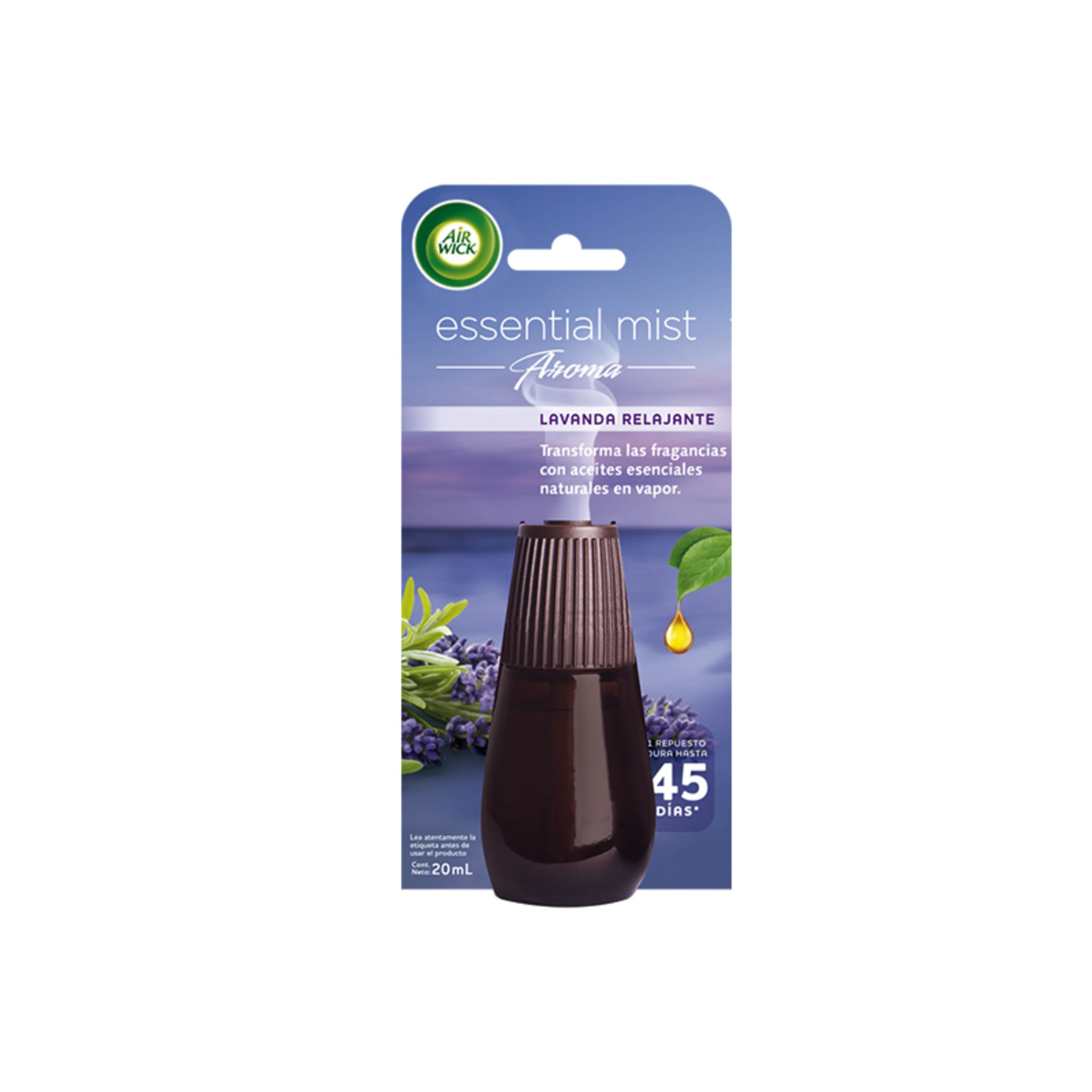 Air wick repuesto de aromatizante lavanda relajante 1 pieza blíster