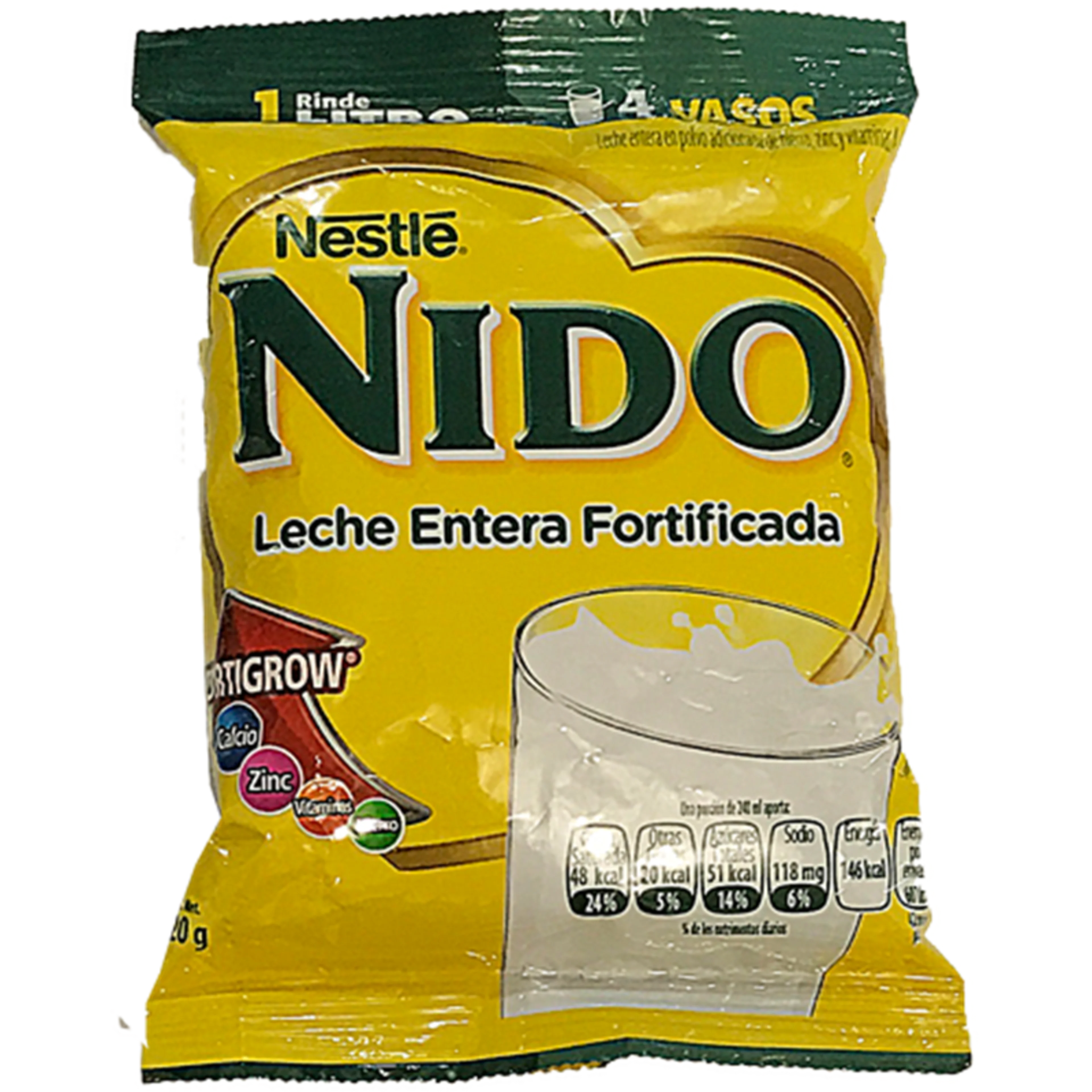 Nido leche en polvo entera fortificada 120 gr