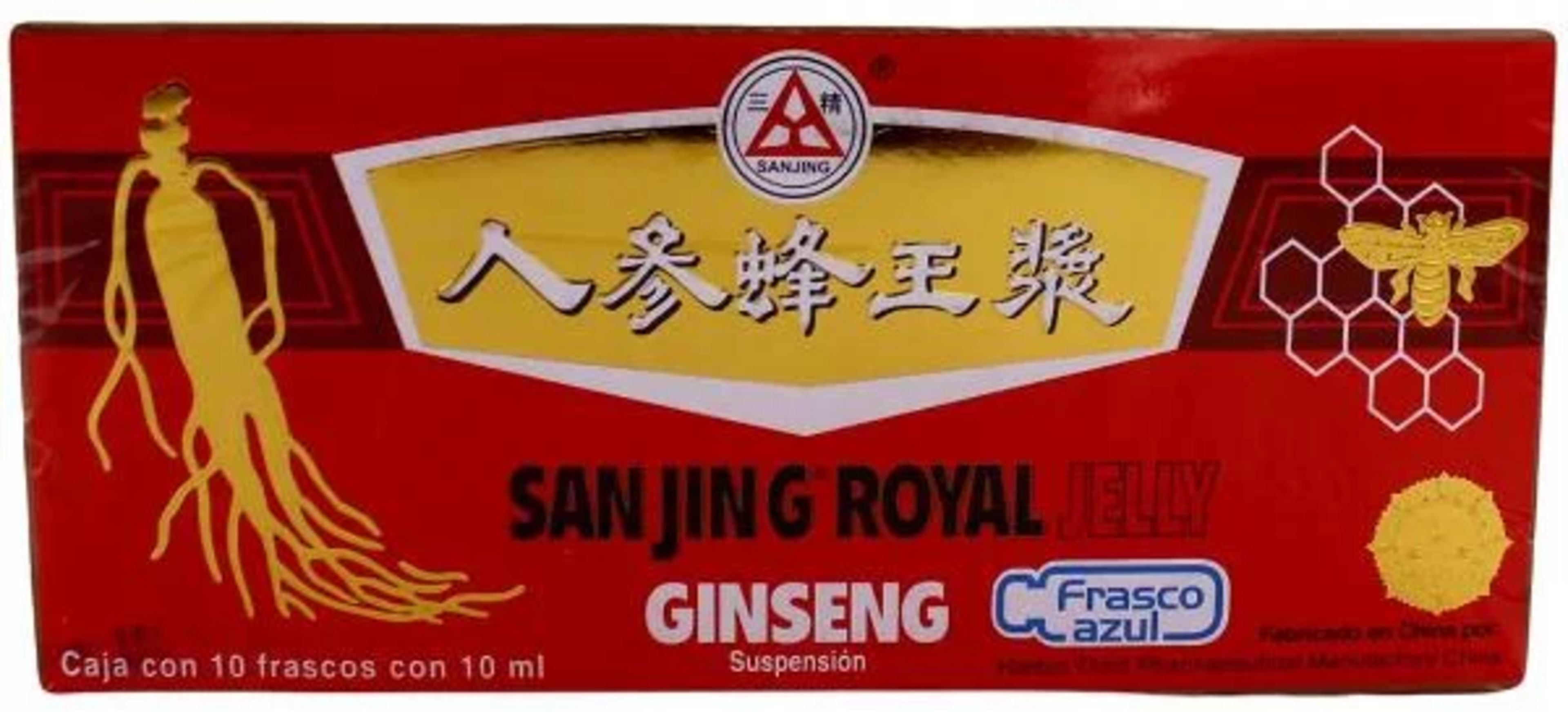San Jing Royal Ginseng Jelly con 10 Ampollas de 10 ml