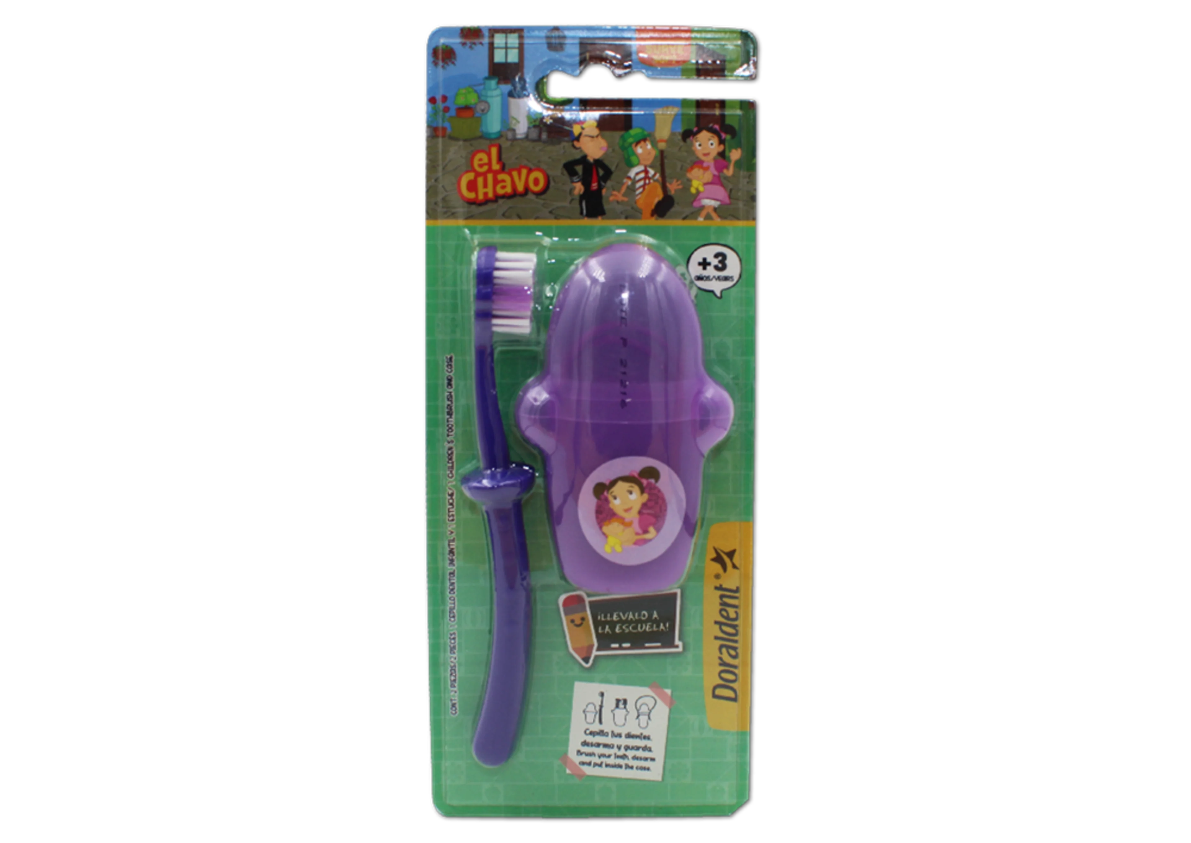 Doraldent Estuche El Chavo Con Cepillo Dental Con 2 Piezas