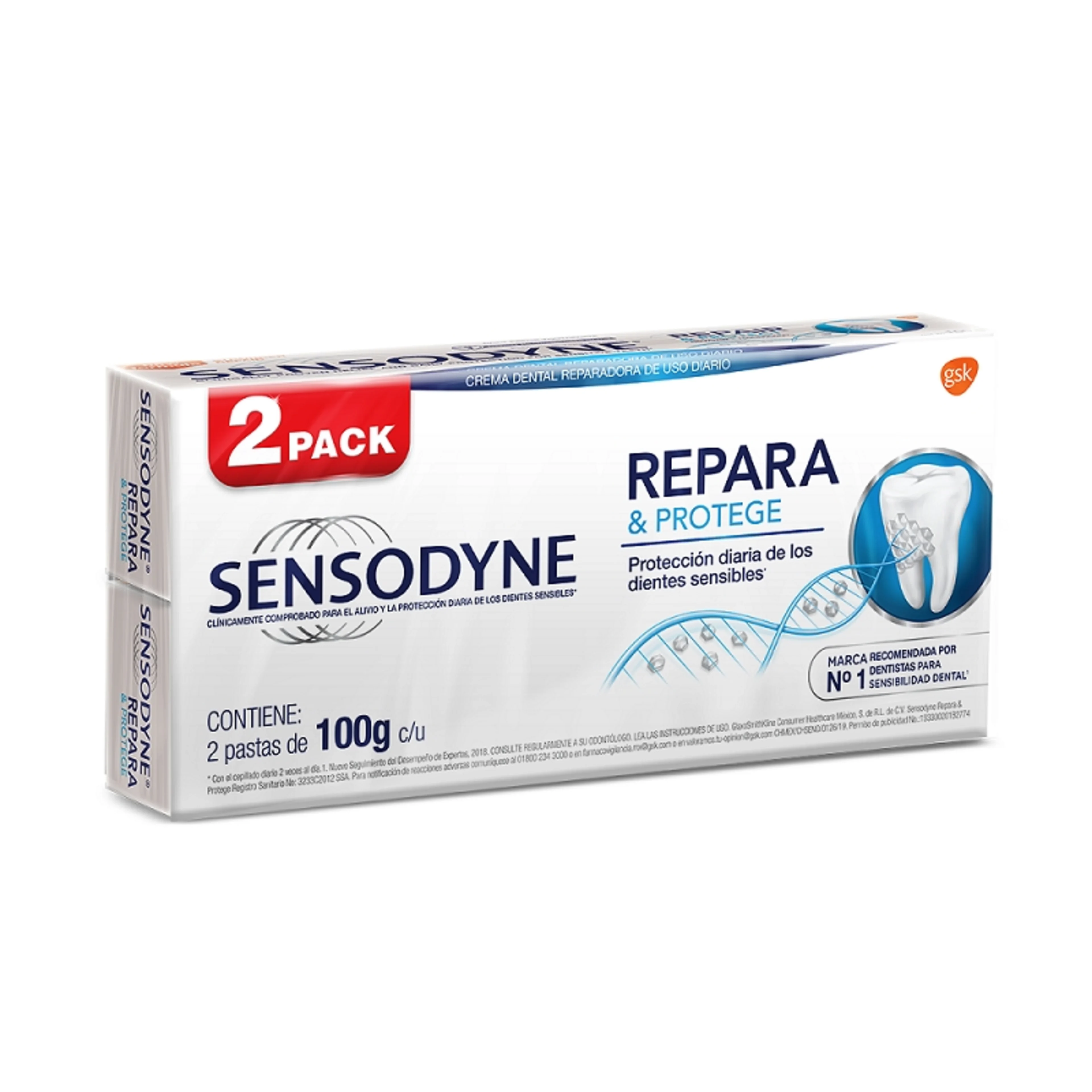 Sensodyne Repara Y Protege Crema Blanqueadora 100G