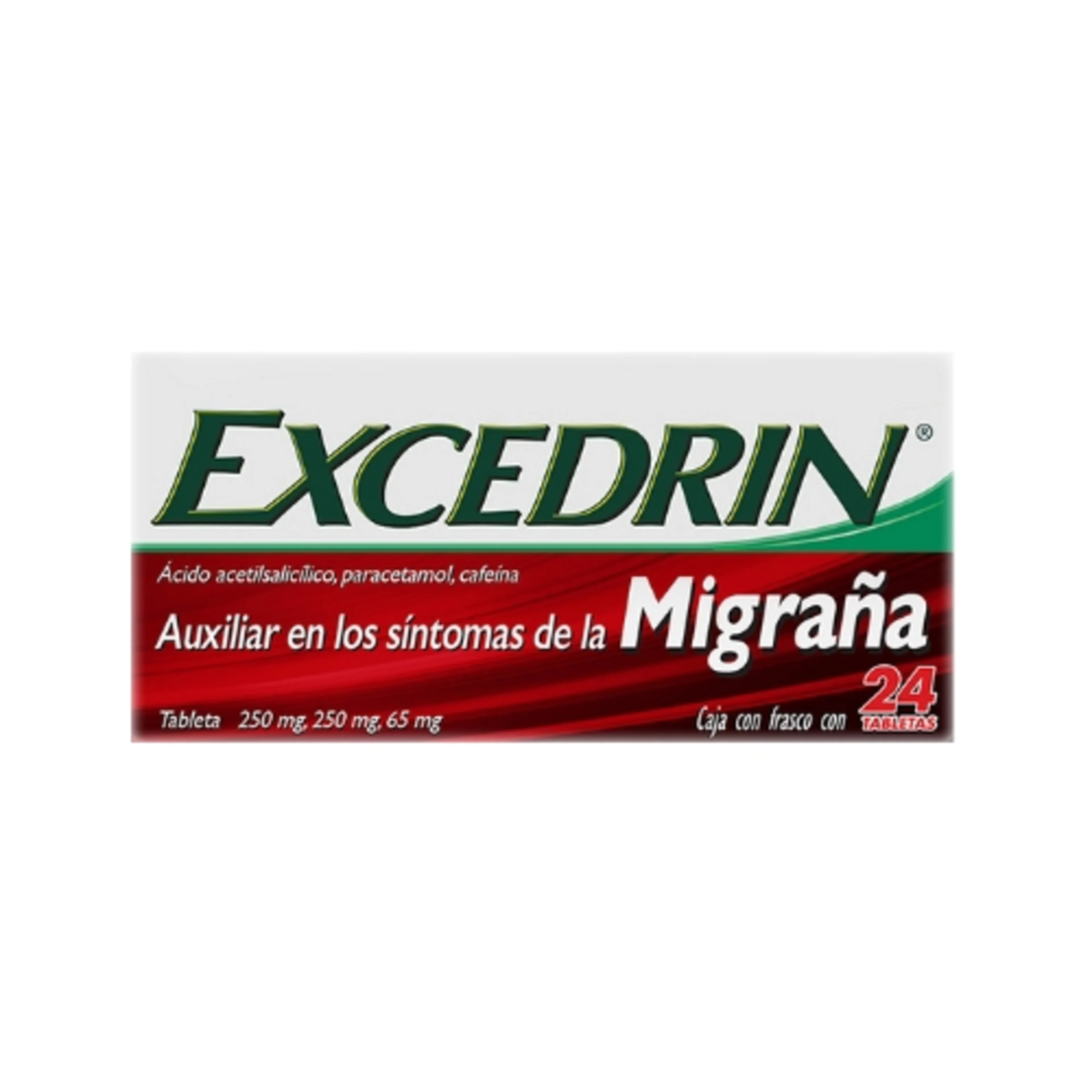 Excedrin Migraña 250/250/65 Mg Con 24 Tabletas