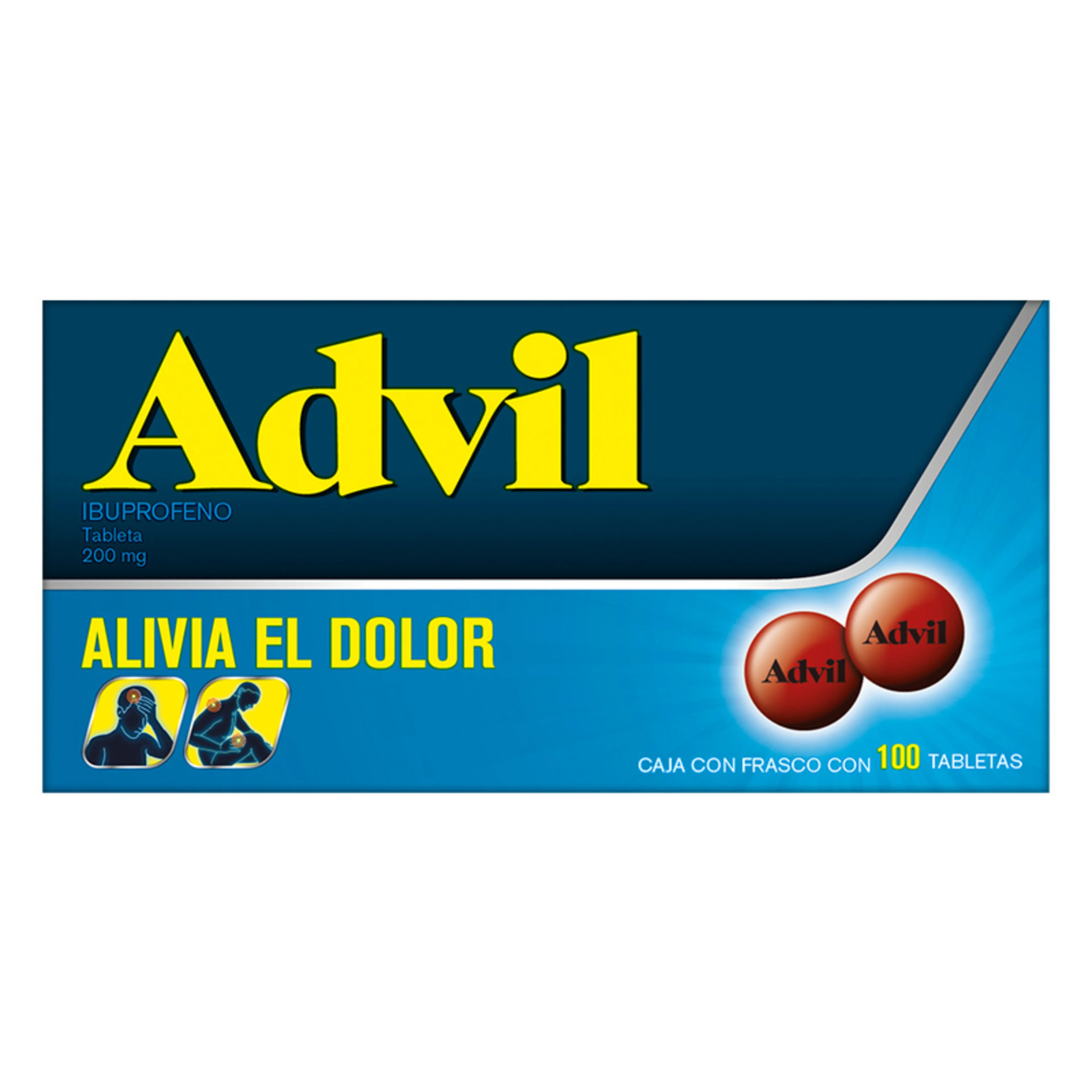 Advil 200 Mg Con 100 Tabletas