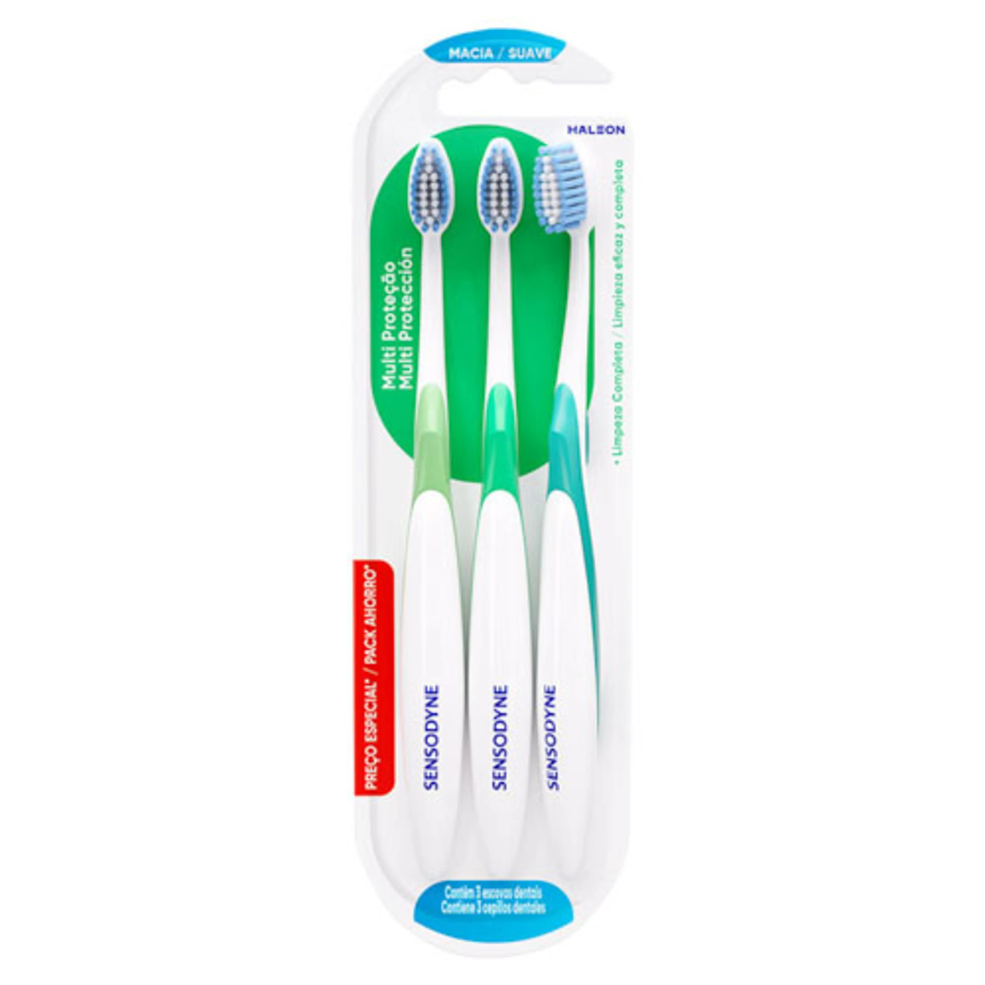 Sensodyne Cepillo Dental Multi Protección Con 3 Piezas