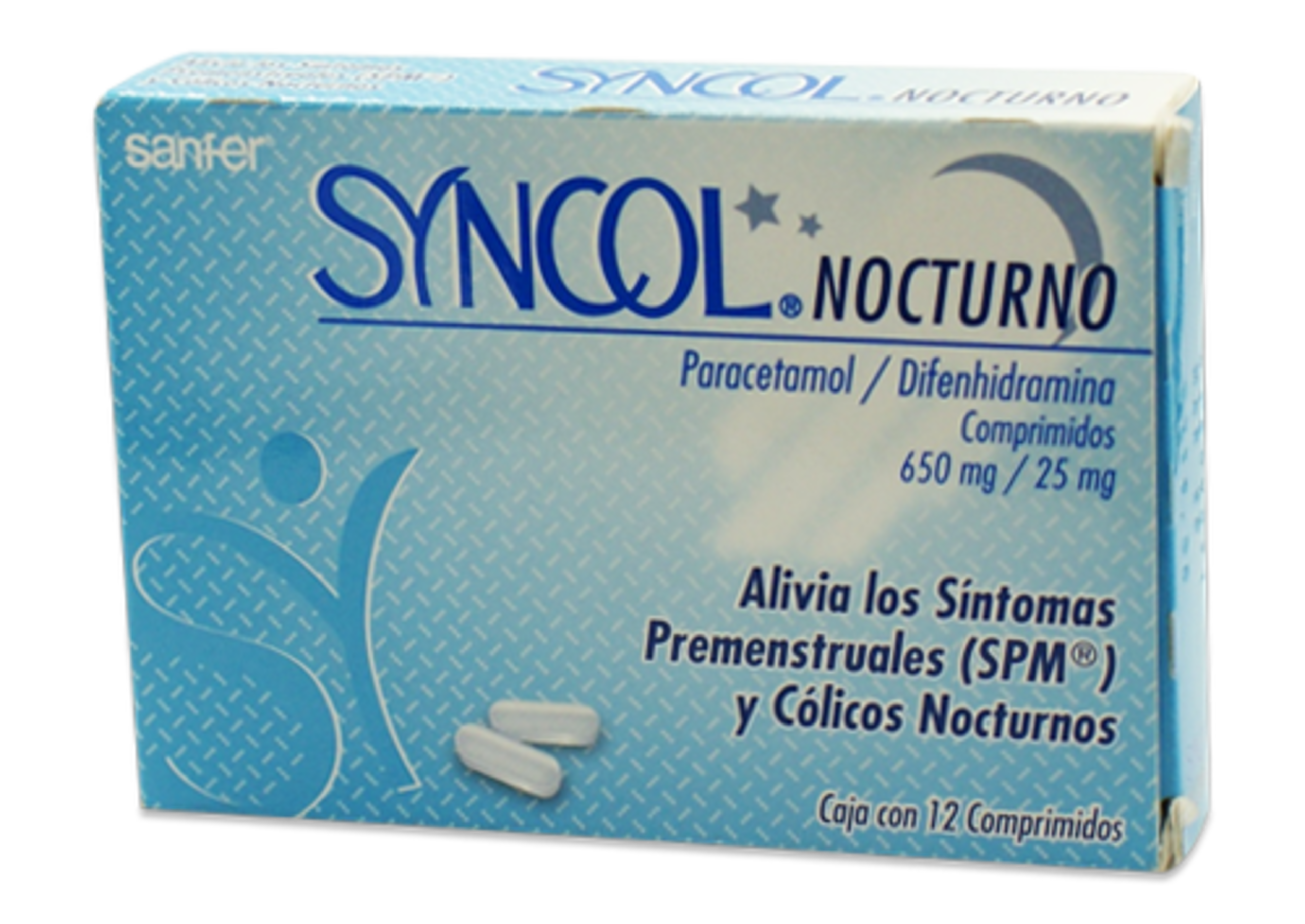Syncol Nocturno 650/25 Mg Con 12 Comprimidos