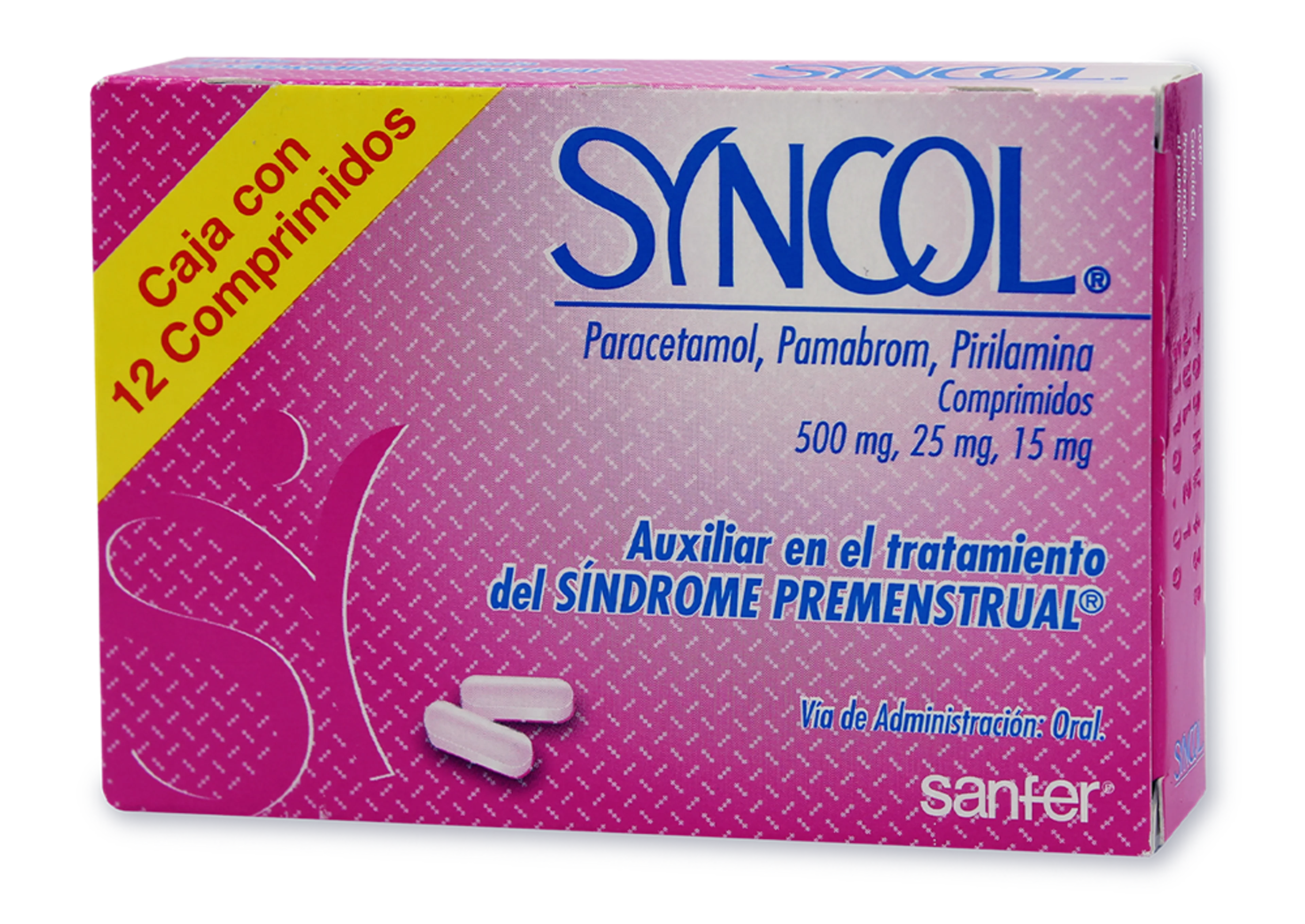 Syncol 500/25/15 Mg Con 12 Comprimidos