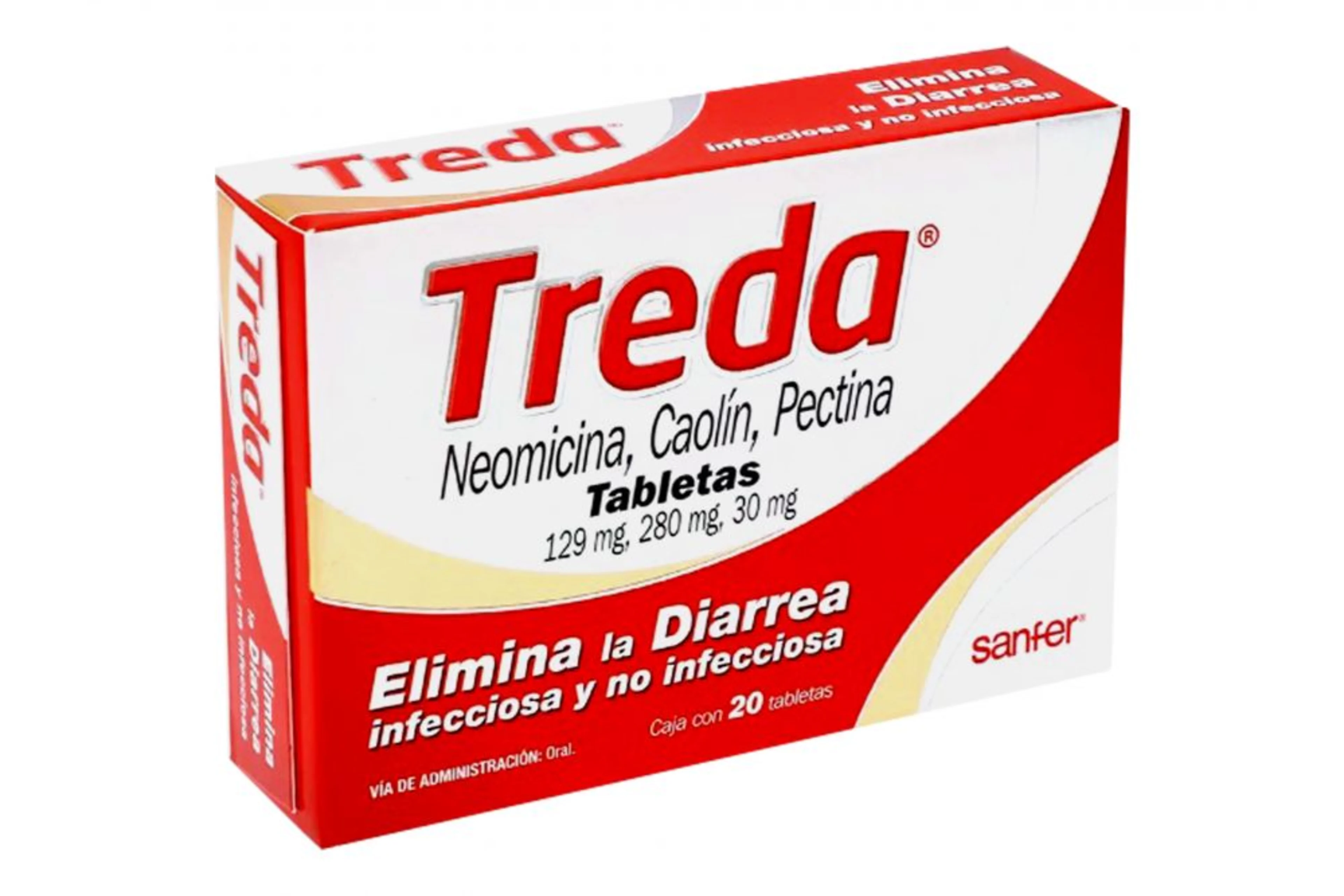 Treda 129/280/30 Mg Con 20 Tabletas