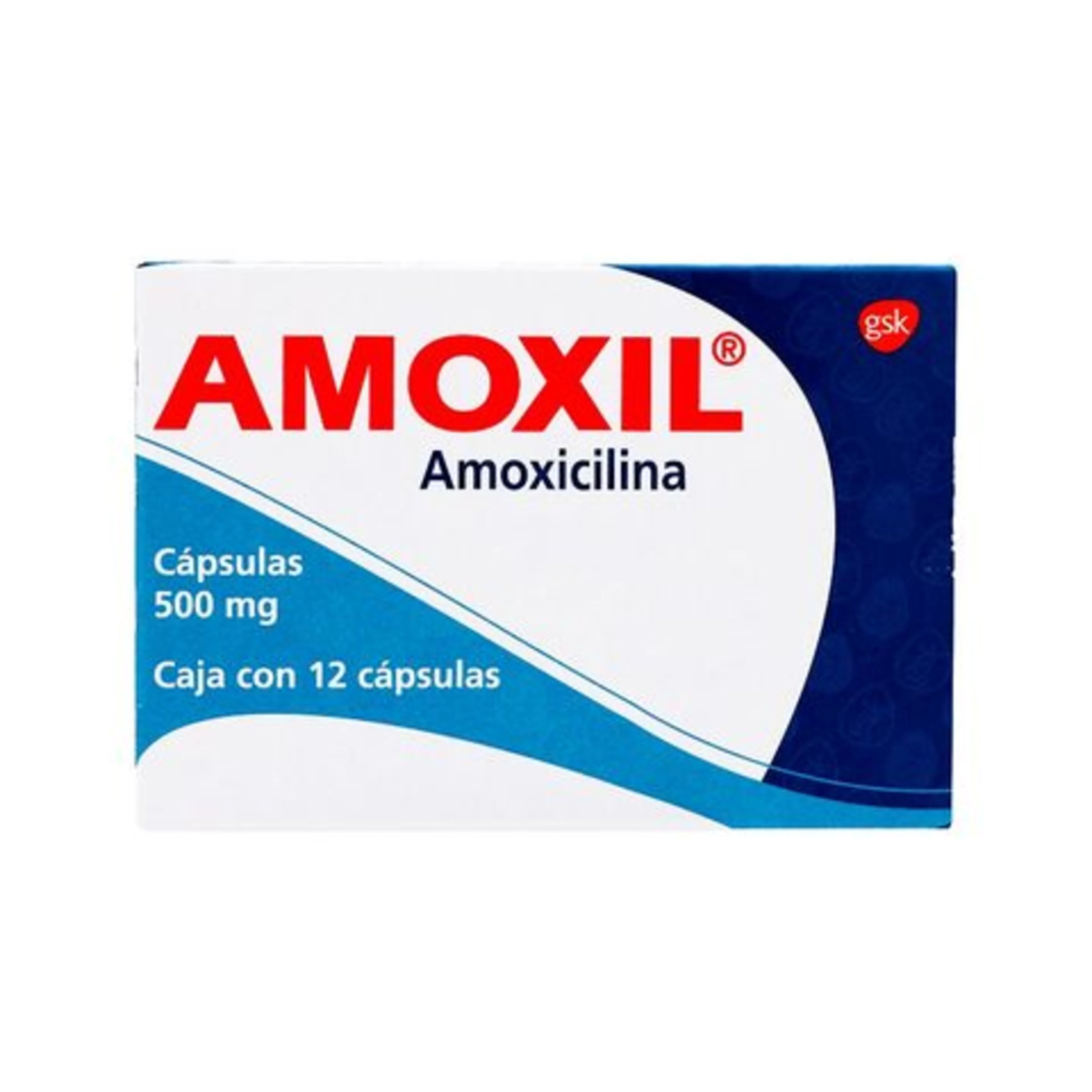 Amoxil Amoxicilina 500 Mg Con 12 Cápsulas