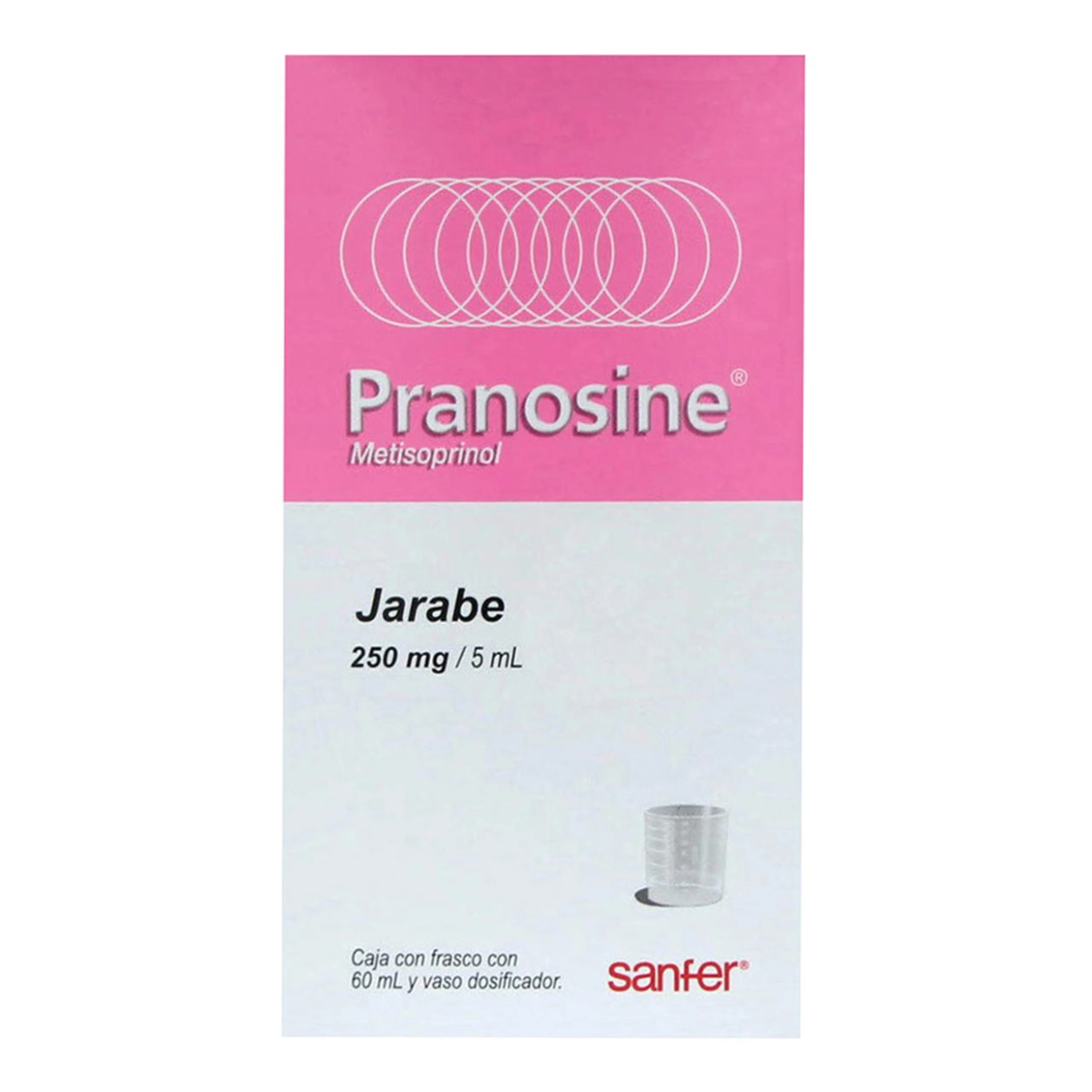 Pranosine 250 Mg Jarabe Con 60 Ml
