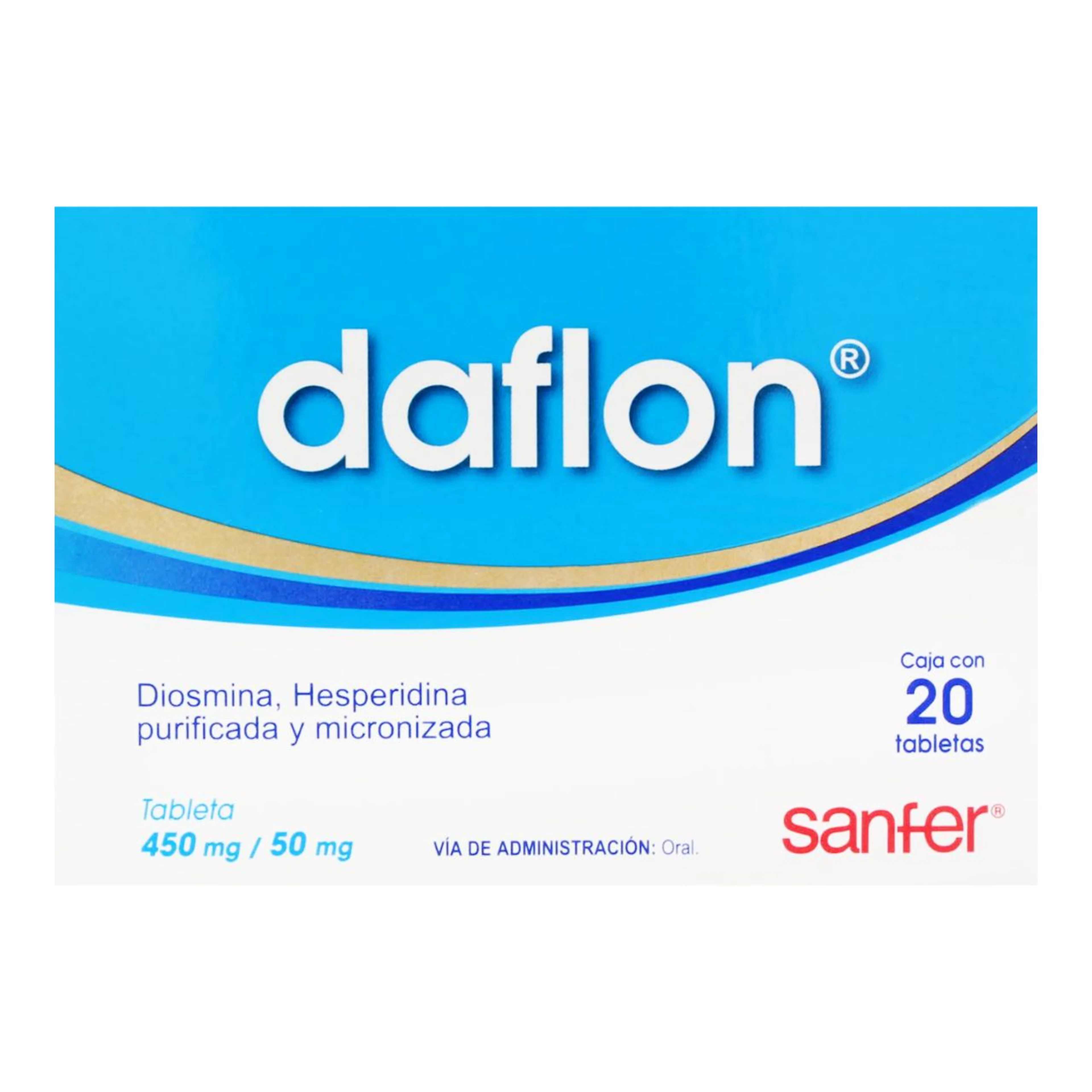 Daflon 450/50 Mg Con 20 Tabletas
