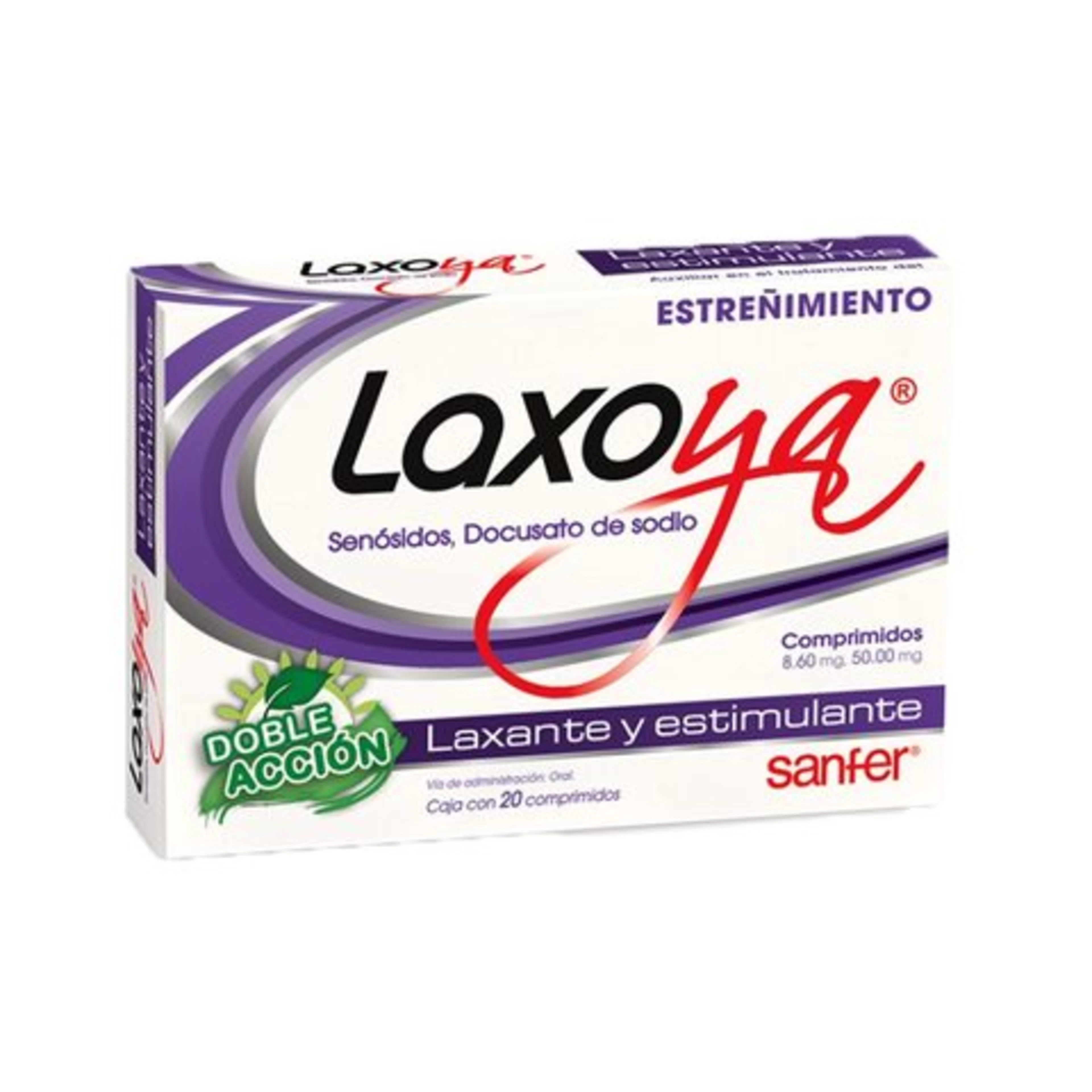 Laxoya laxante y estimulante con 20 comprimidos
