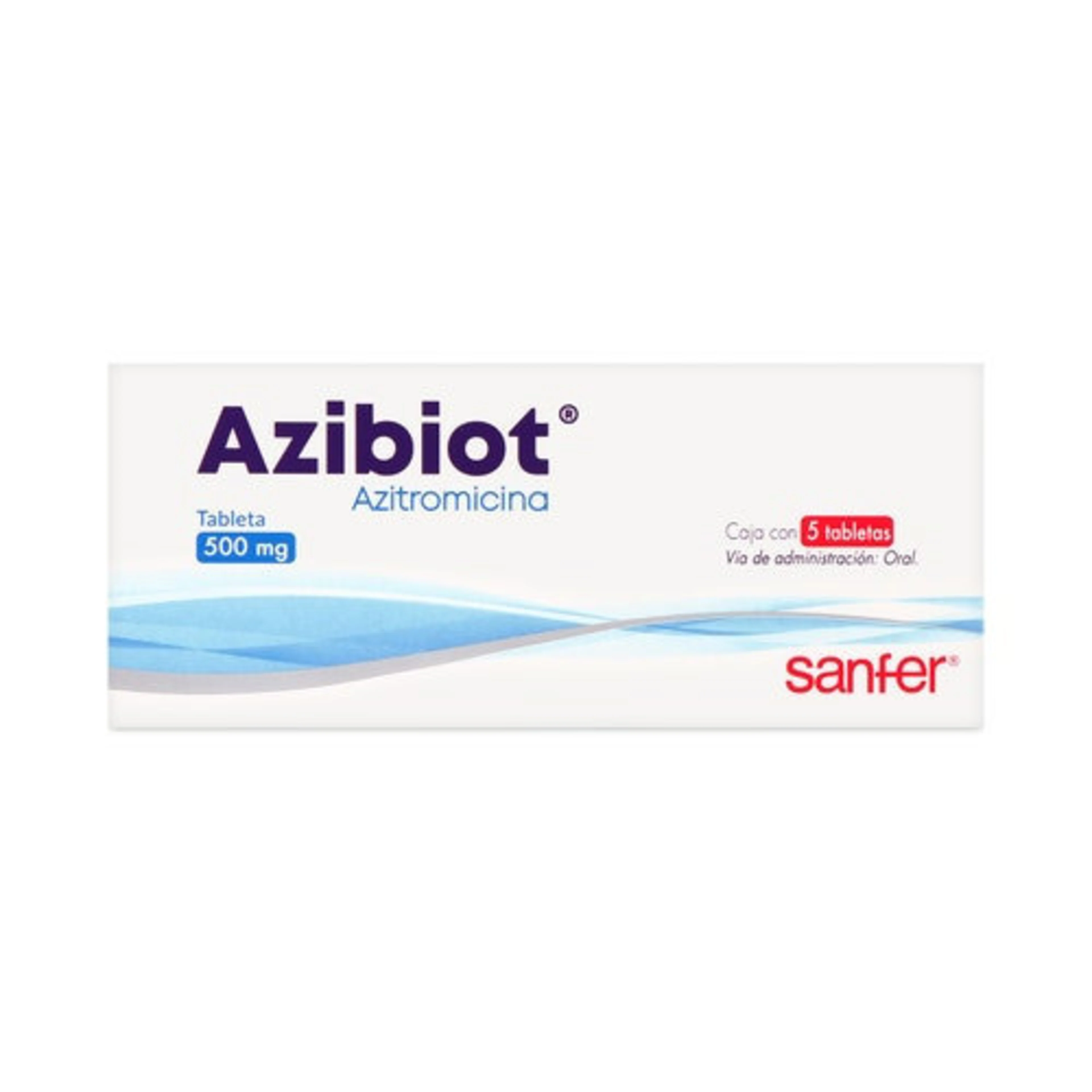 Azibiot Azitromicina 500 Mg Con 5 Tabletas