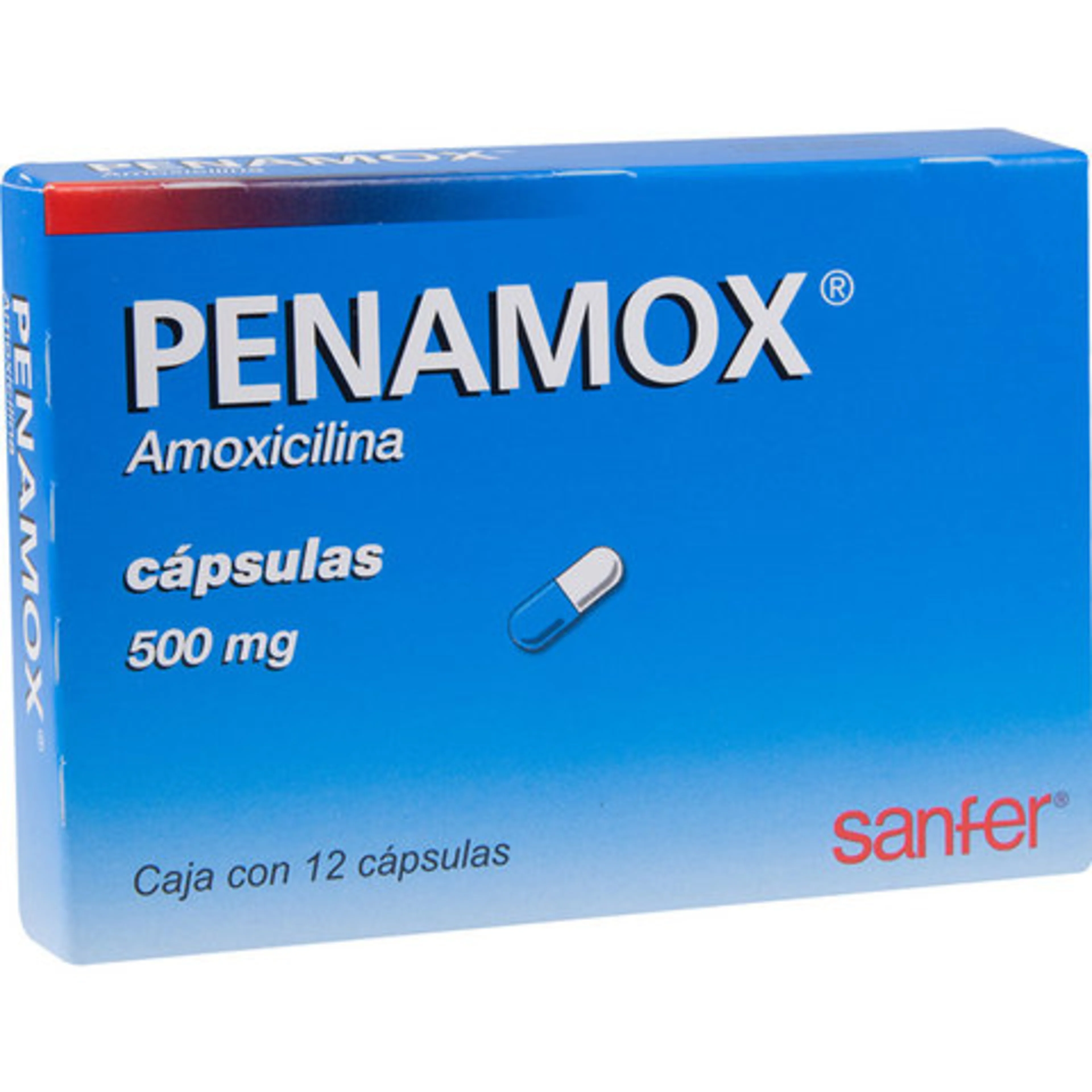 Penamox Amoxicilina 500 Mg Con 12 Cápsulas