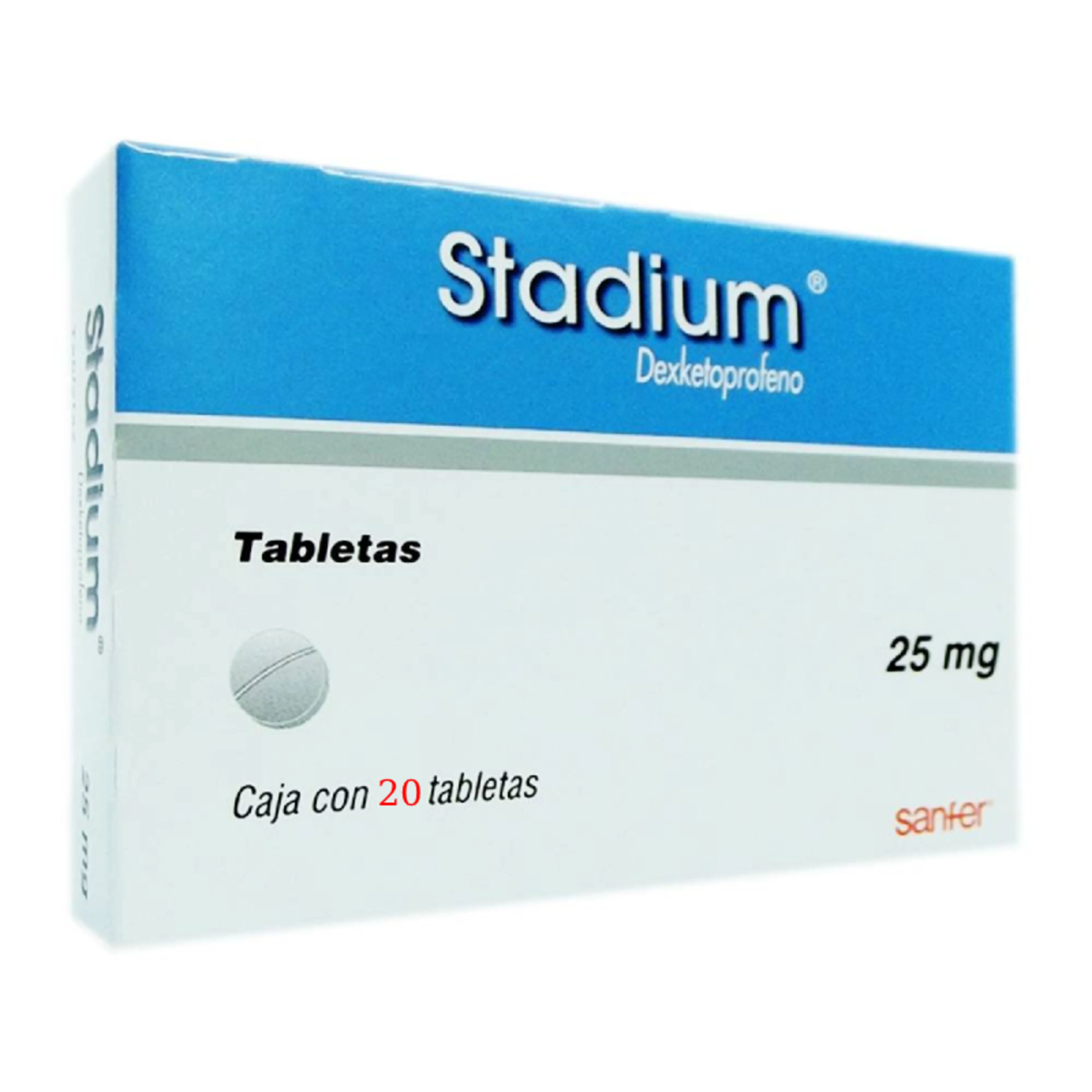 Stadium 25 Mg Con 20 Tabletas