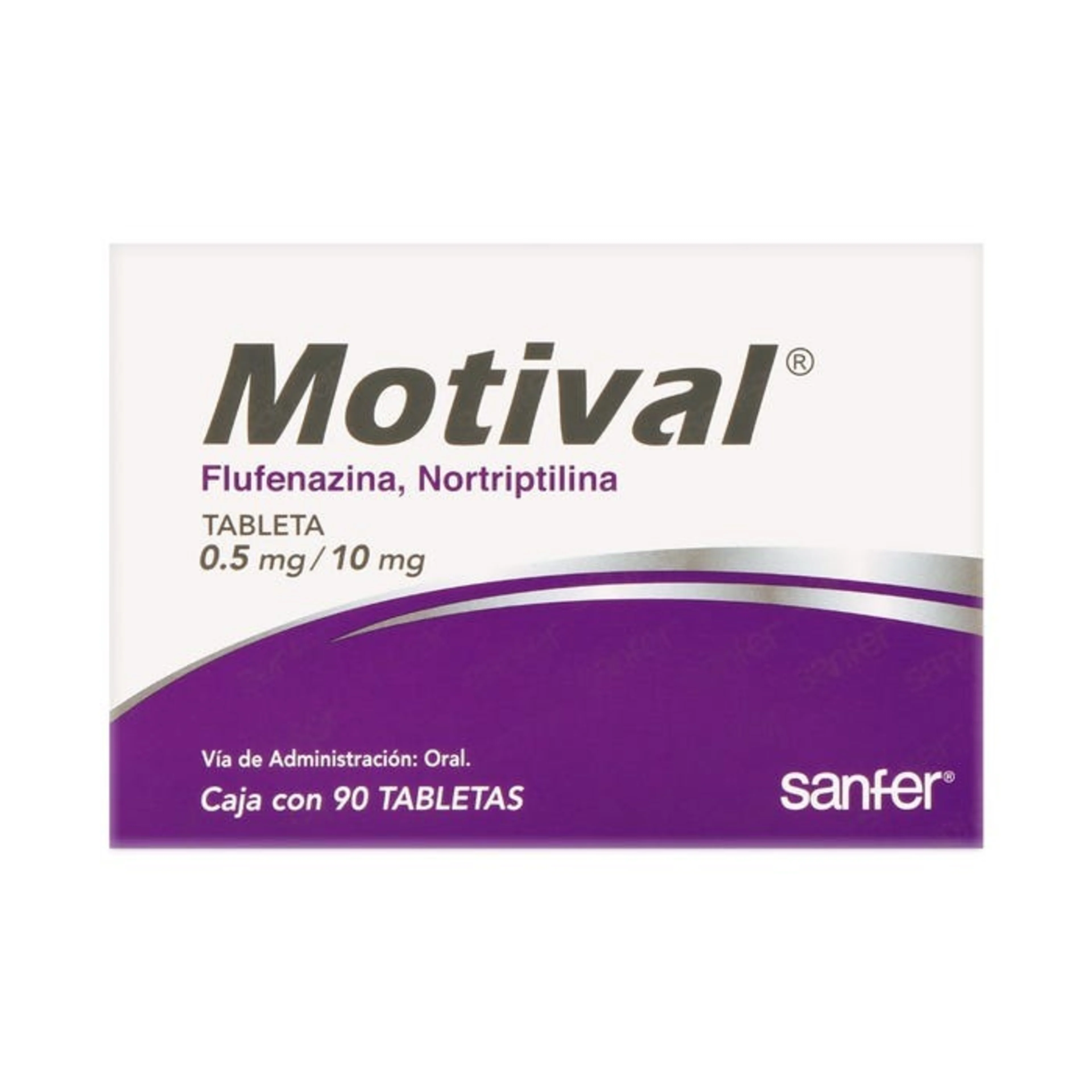 Motival Flufenazina Nortriptilina 0.5 Mg / 10 Mg Con 90 Tabletas