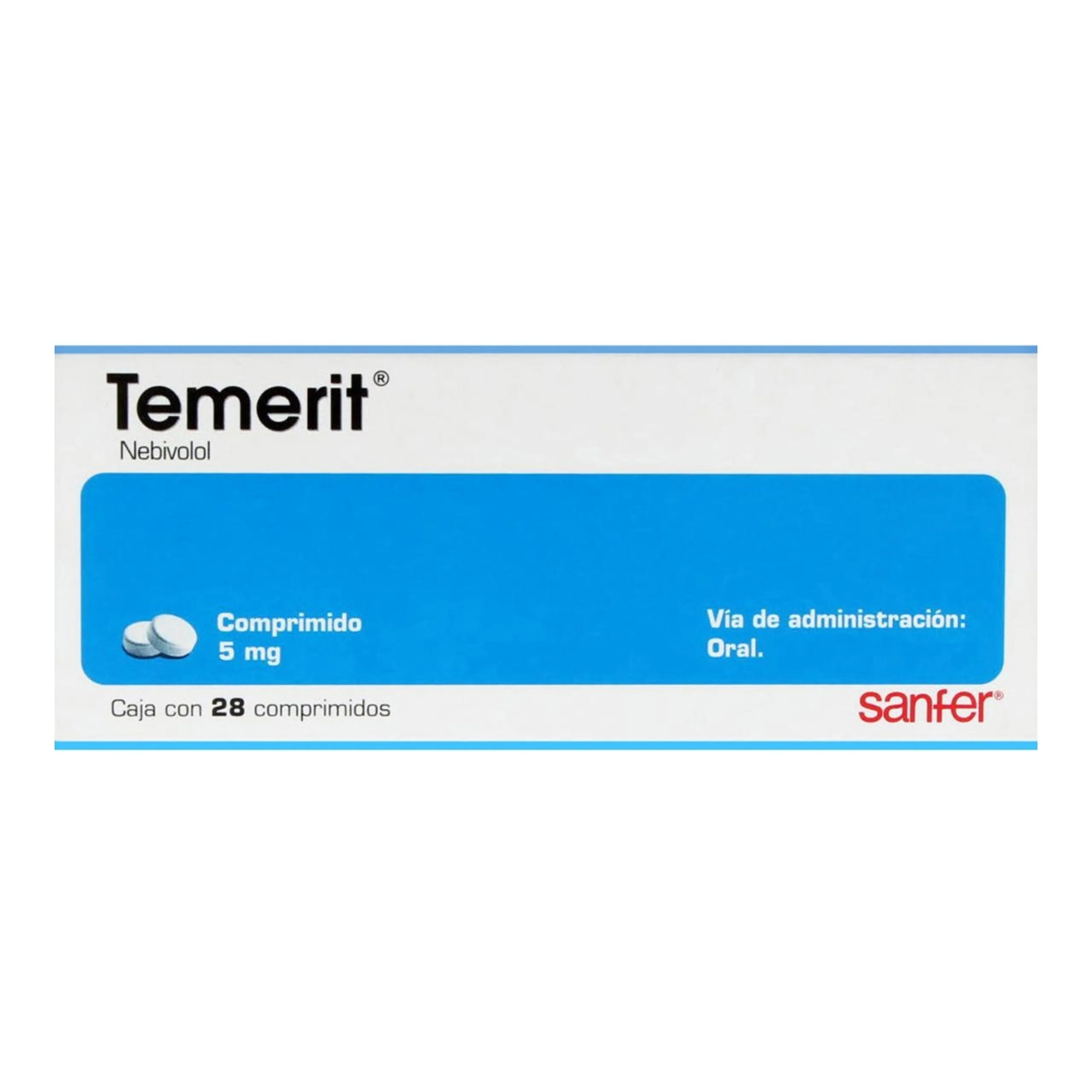Temerit 5 Mg Con 28 Comprimidos