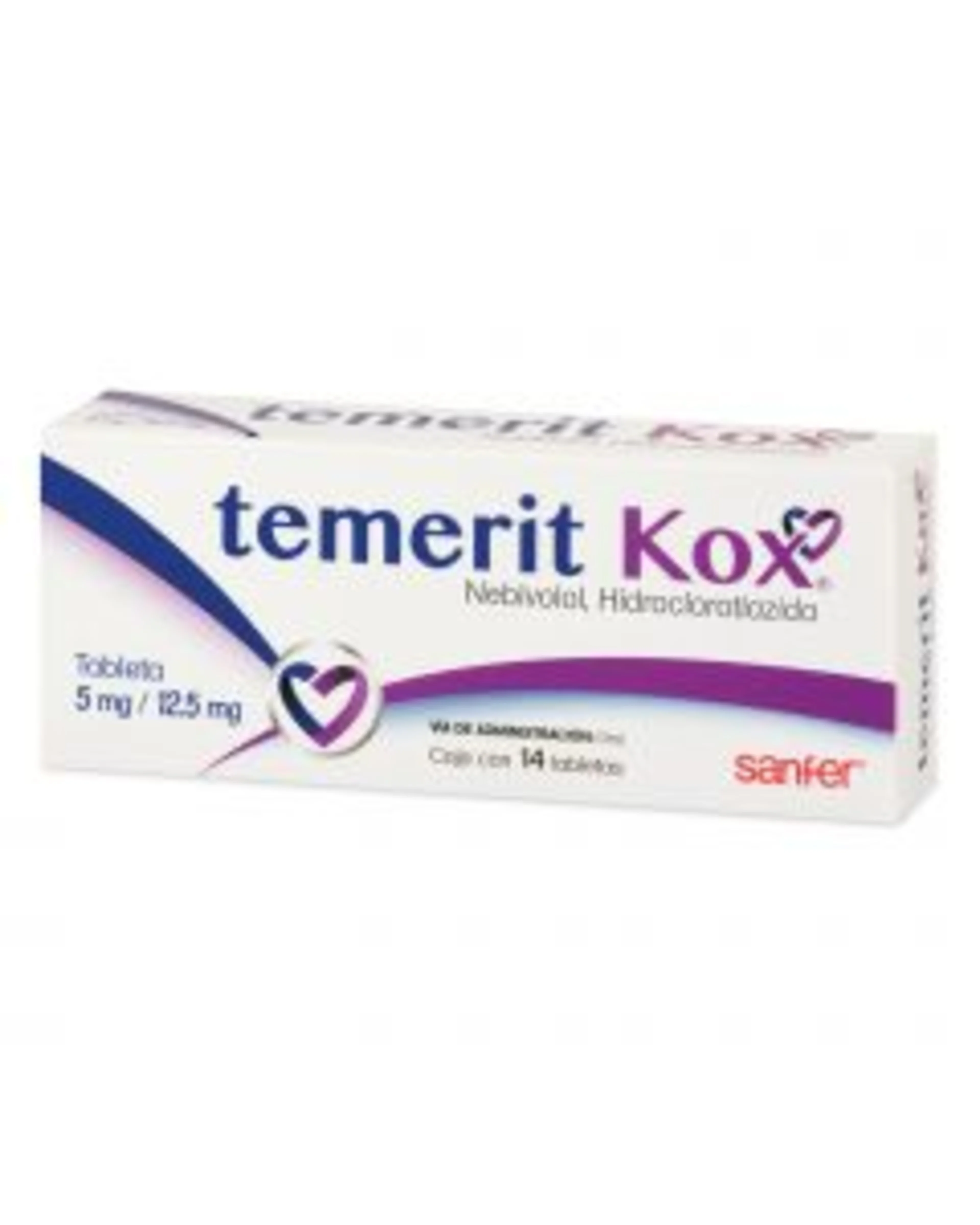 Temerit Kox 5/12.5 Mg Con 14 Tabletas