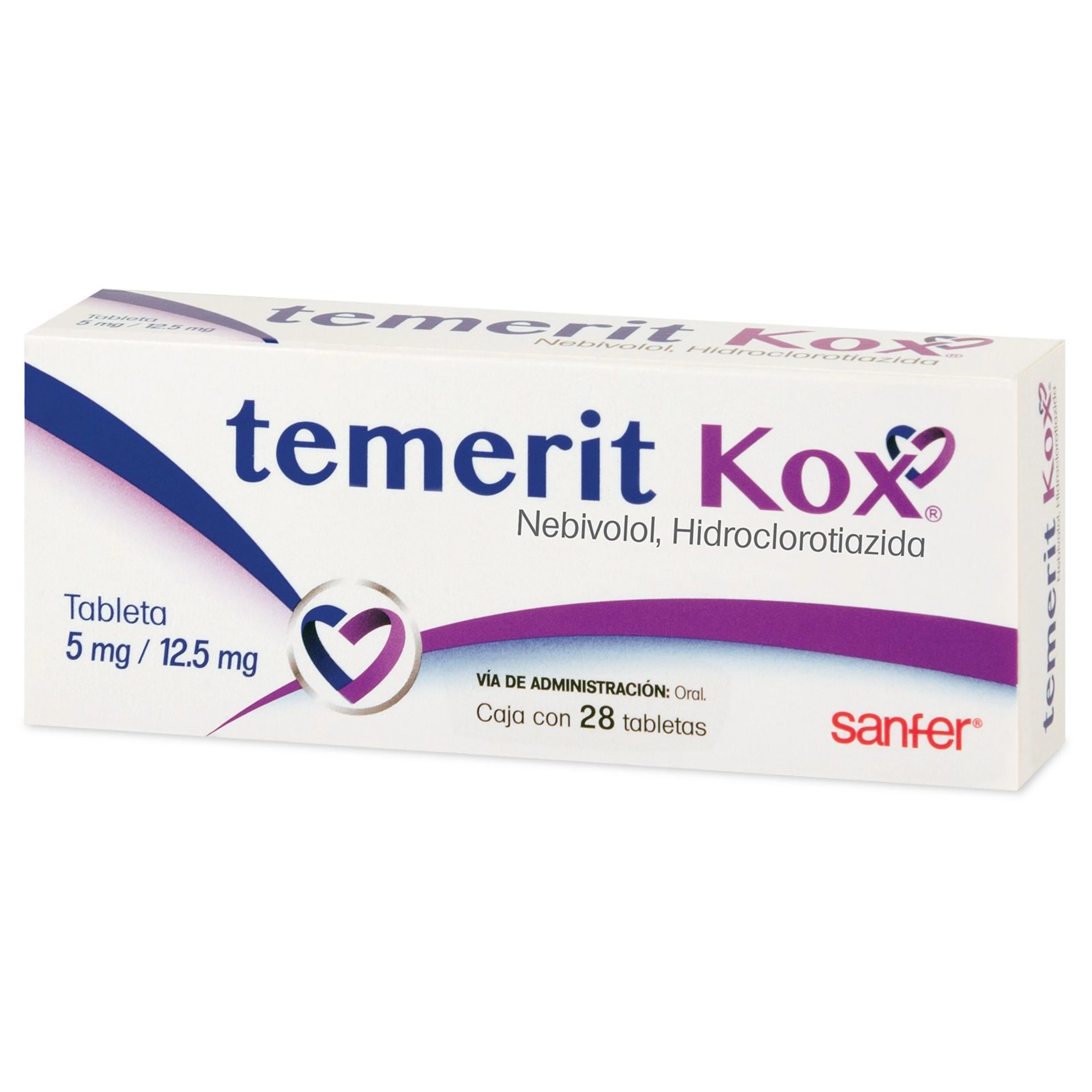 Temerit Kox 5/12.5 Mg Con 28 Tabletas
