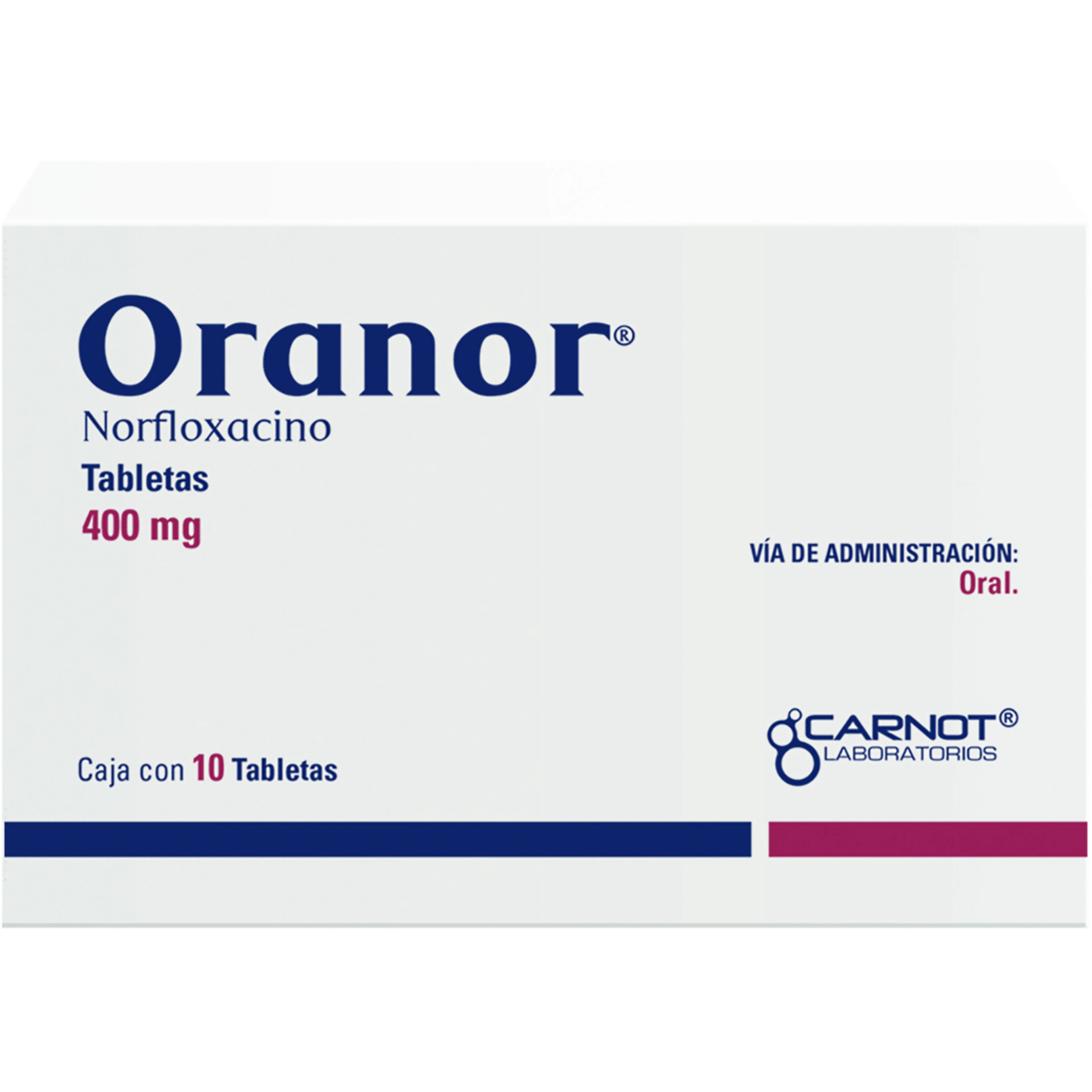 Oranor 400 Mg Con 10 Tabletas