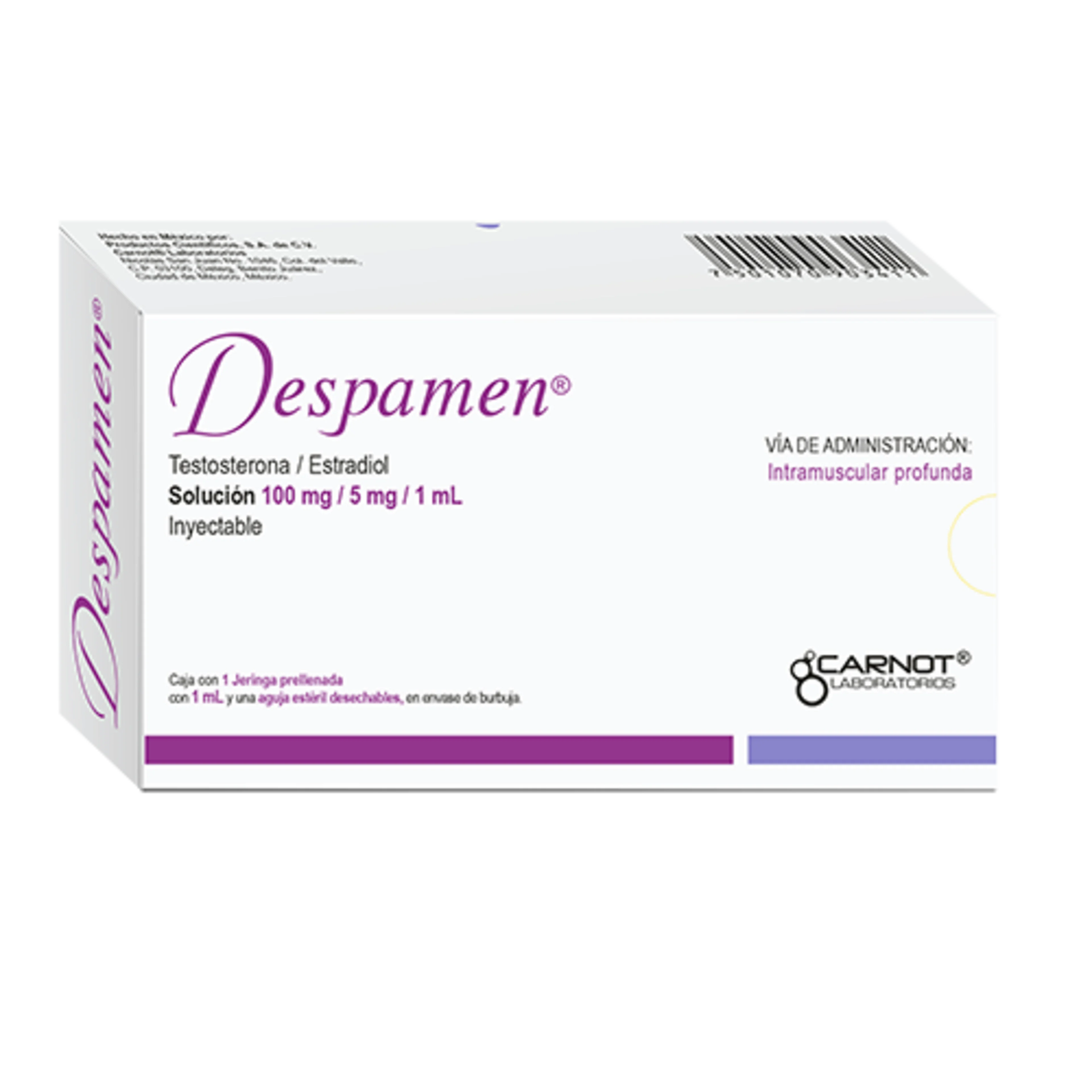 Despamen 100/5 Mg Solución Inyectable Jeringa Prellenada