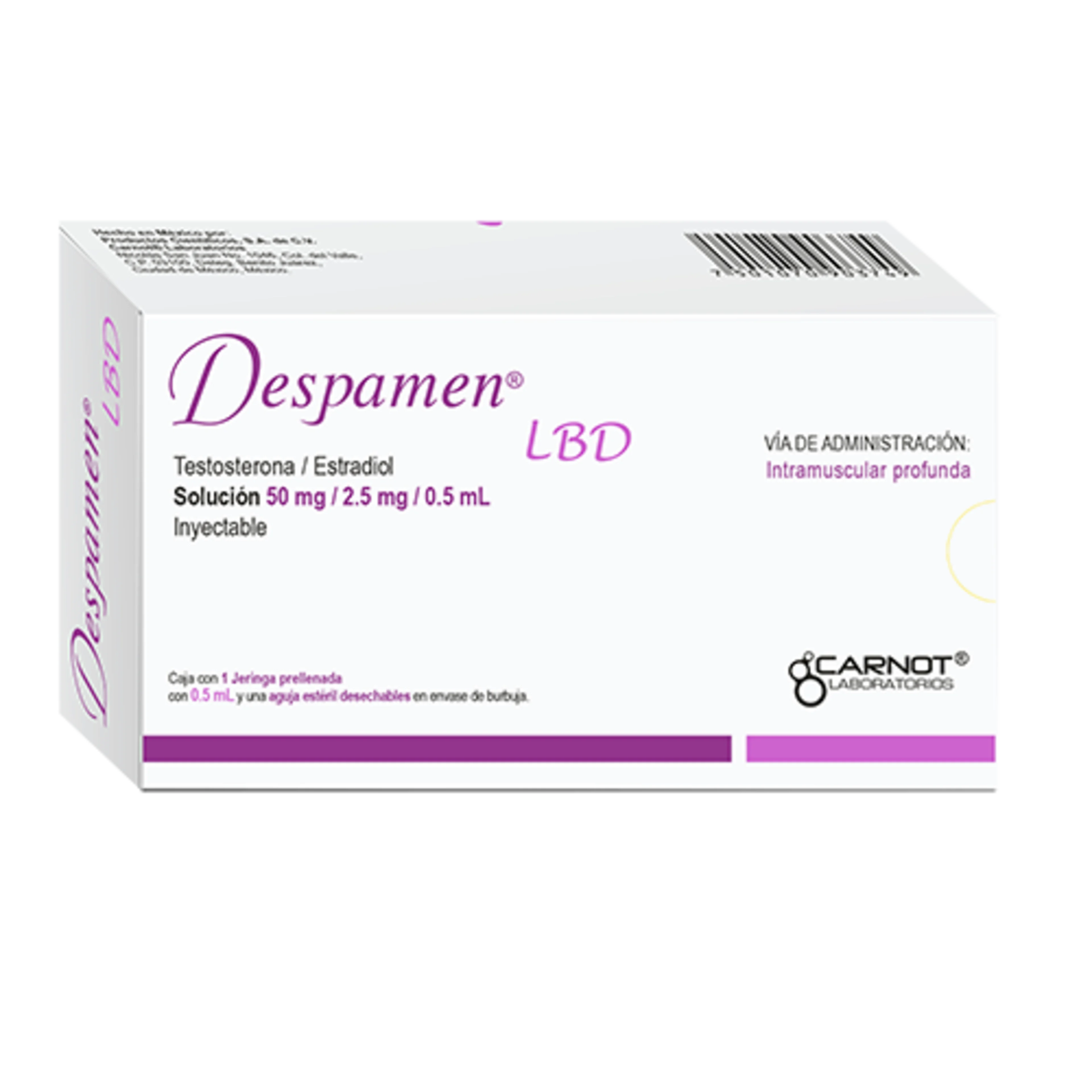 Despamen Lbd 50/2.5 Mg Solución Inyectable Jeringa Prellenada