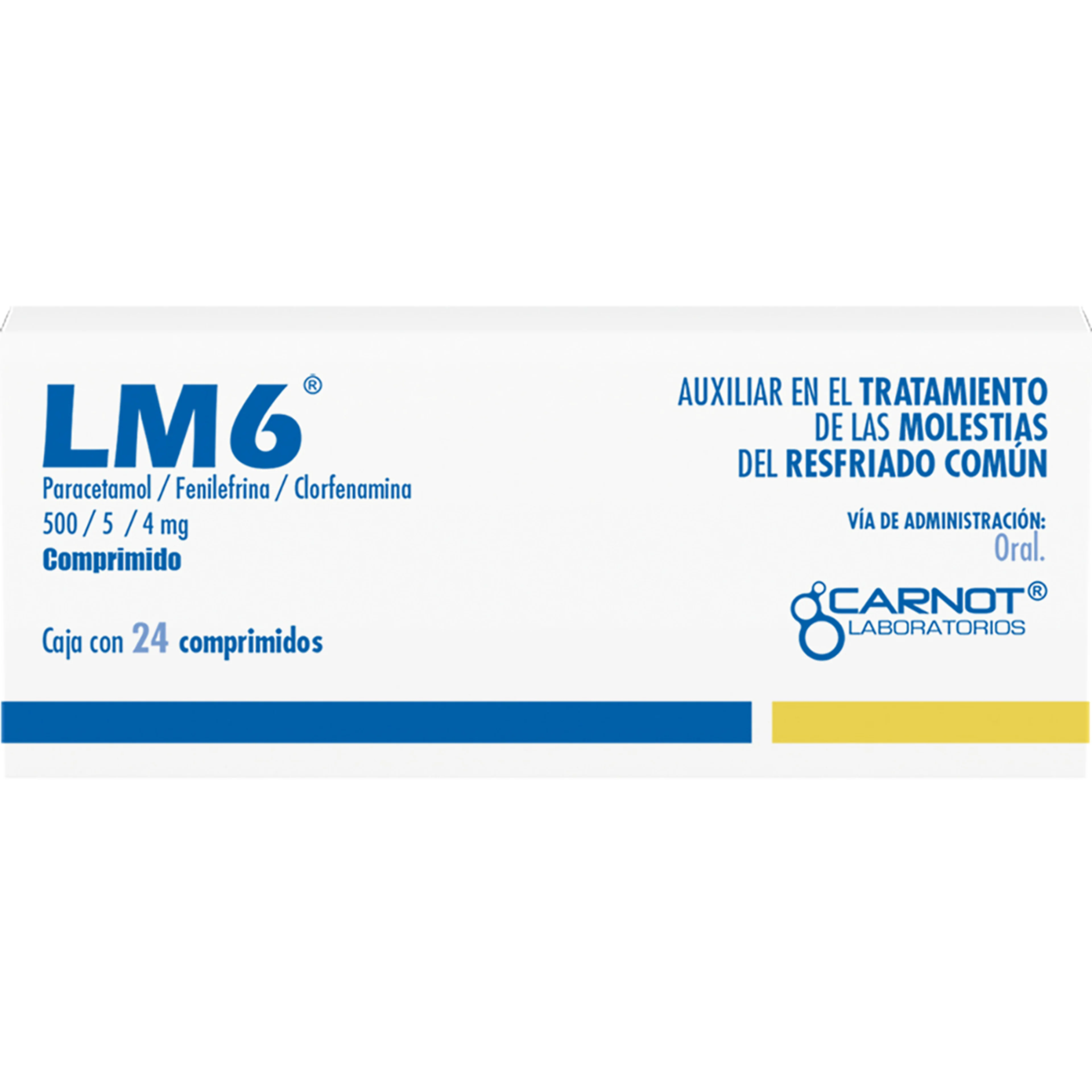 Lm6 500/4/5 Mg Con 24 Comprimidos
