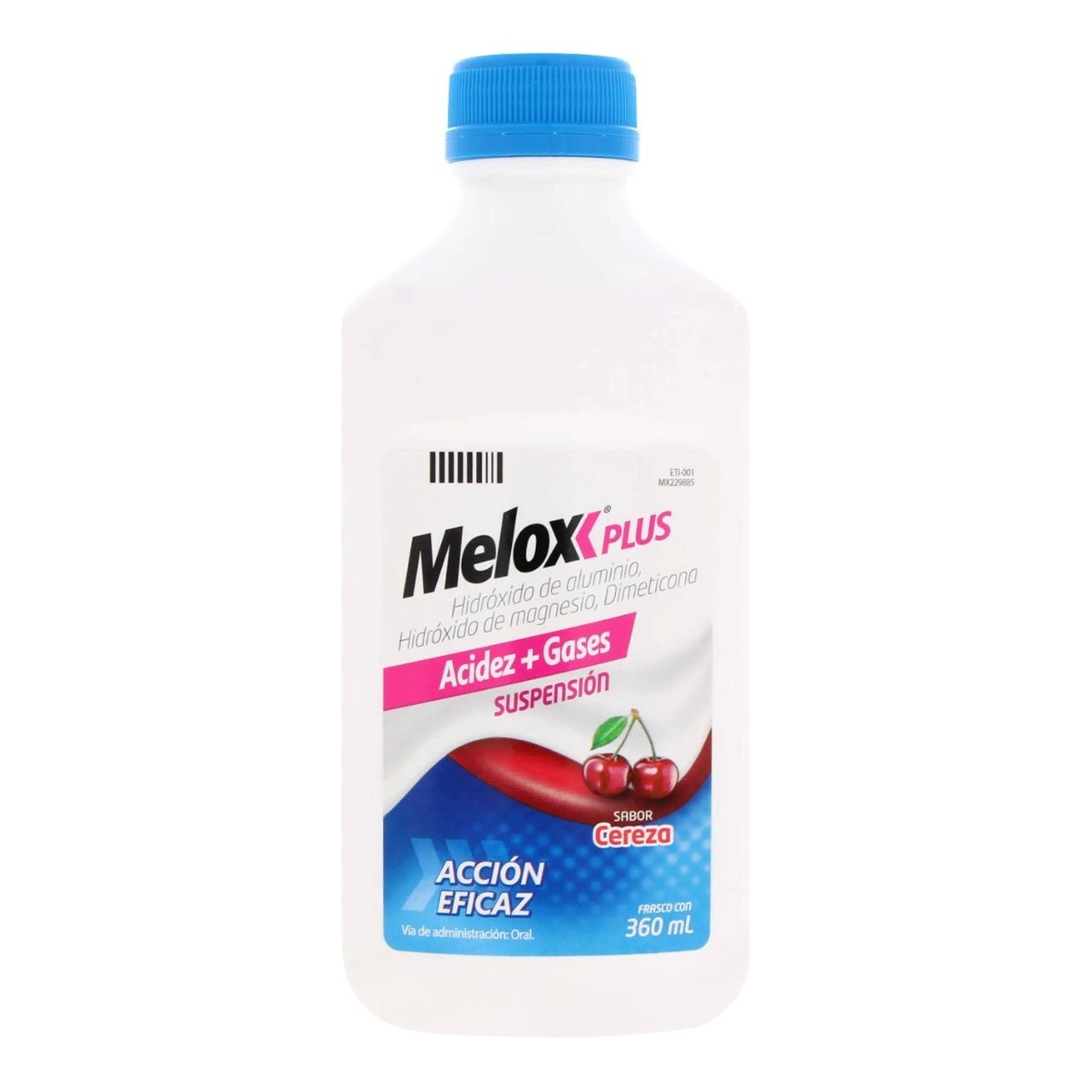 Melox Plus 3.7/4/0.5 G Suspensión Oral Sabor Cereza 360 Ml