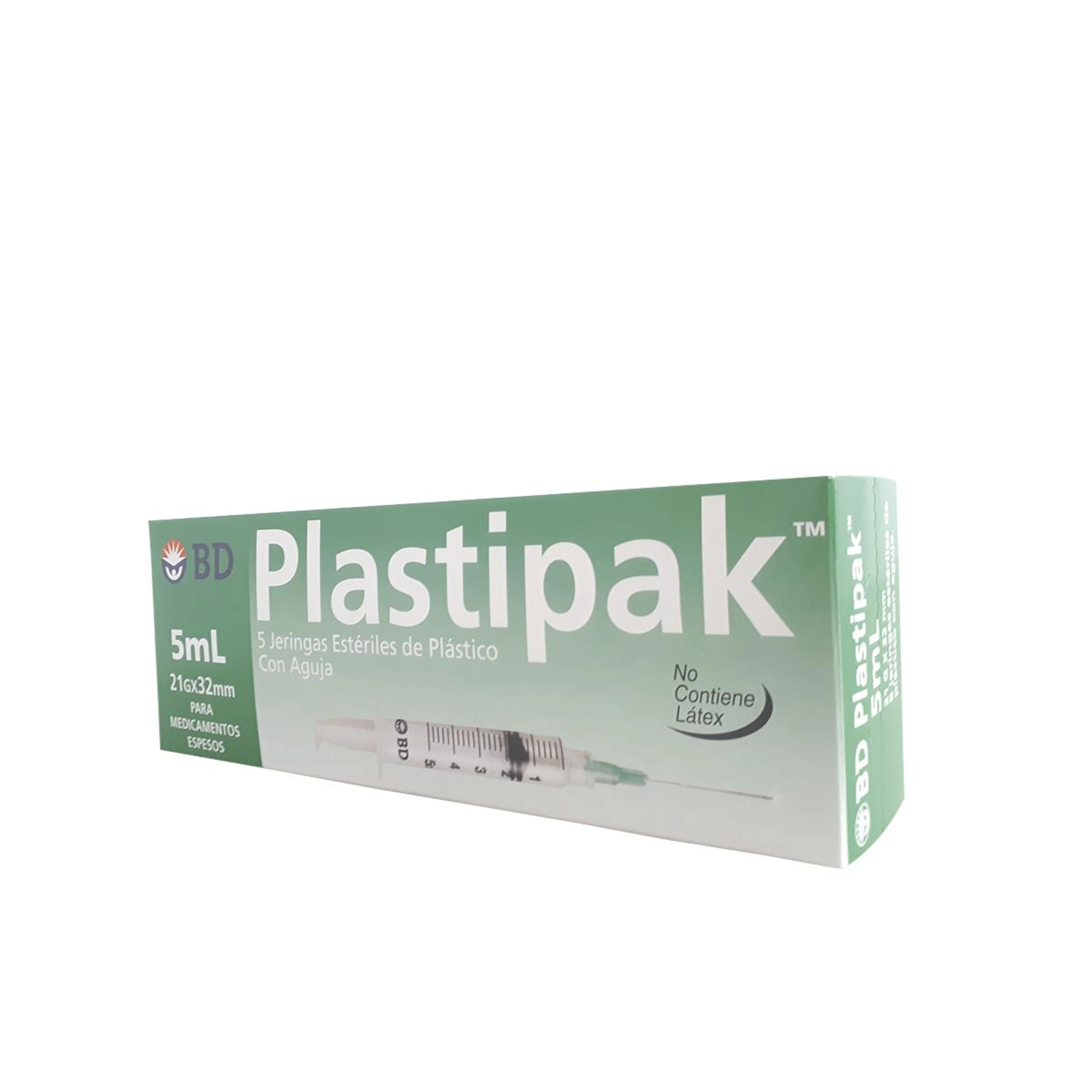 Bd Plastipak Jeringa 21X32Mm 5 Ml 5 Jeringas
