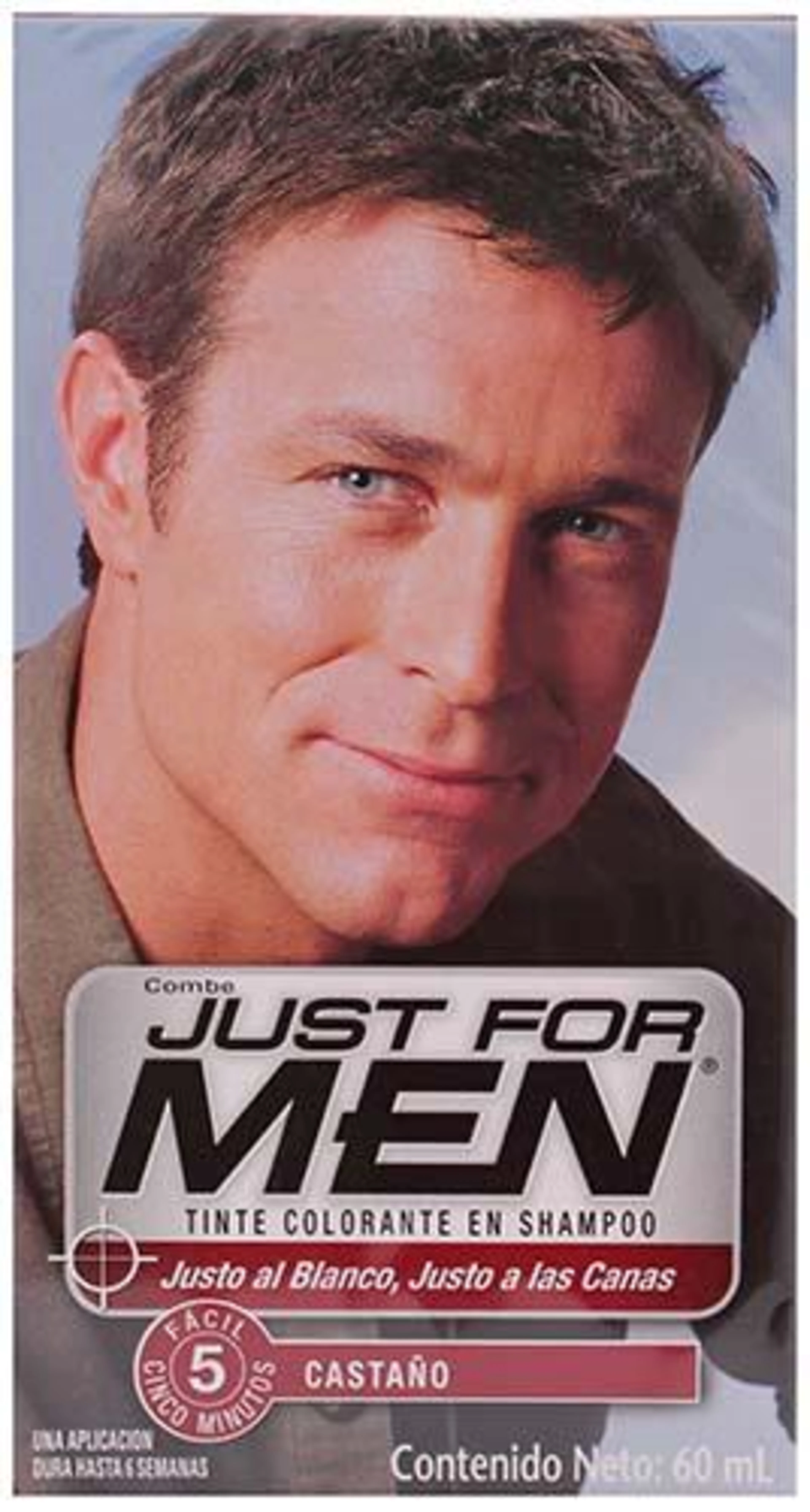 Just For Men Tinte Colorante Tono Castaño Con 60 Ml