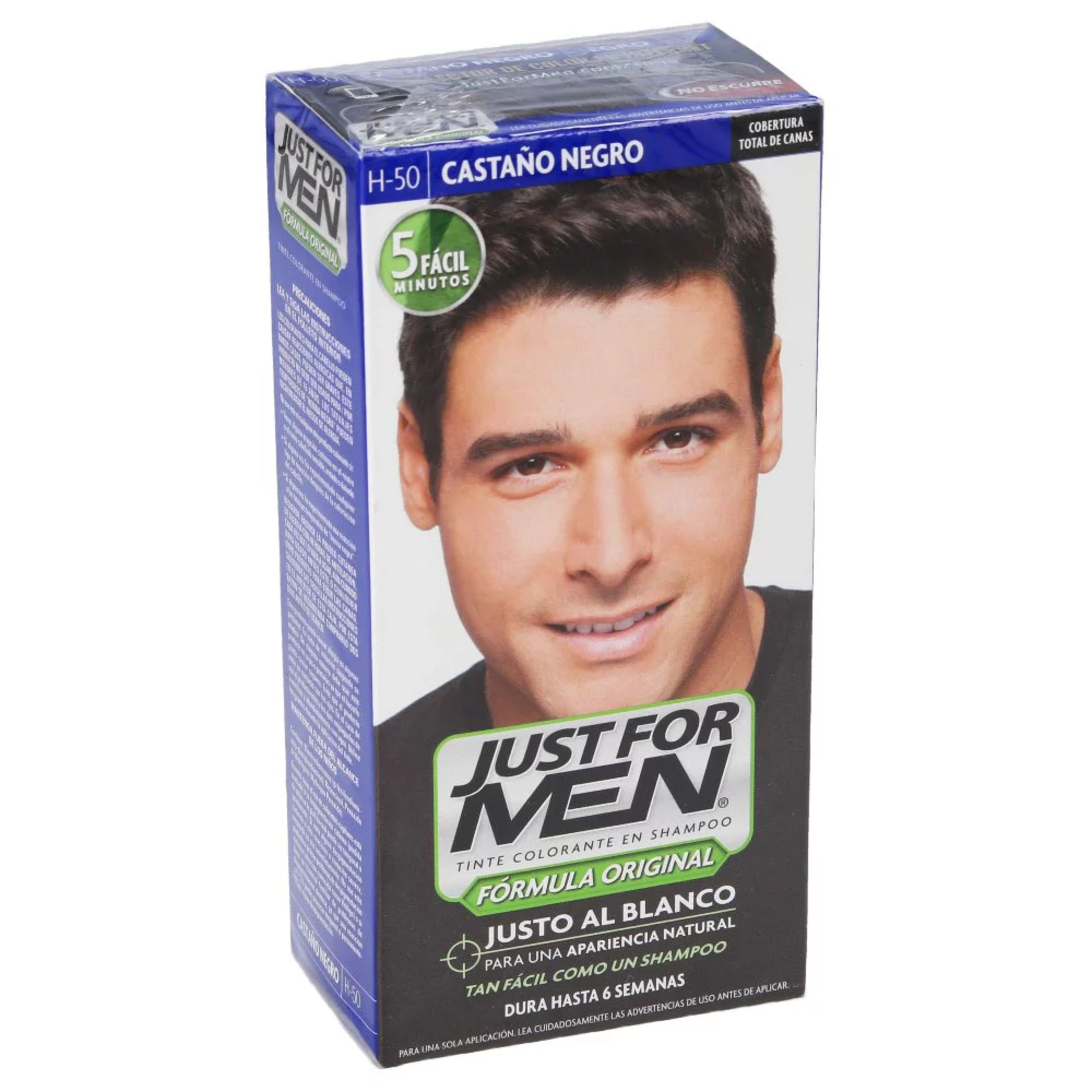 Just For Men Tinte Colorante Tono Castano Negro Con 60 Ml