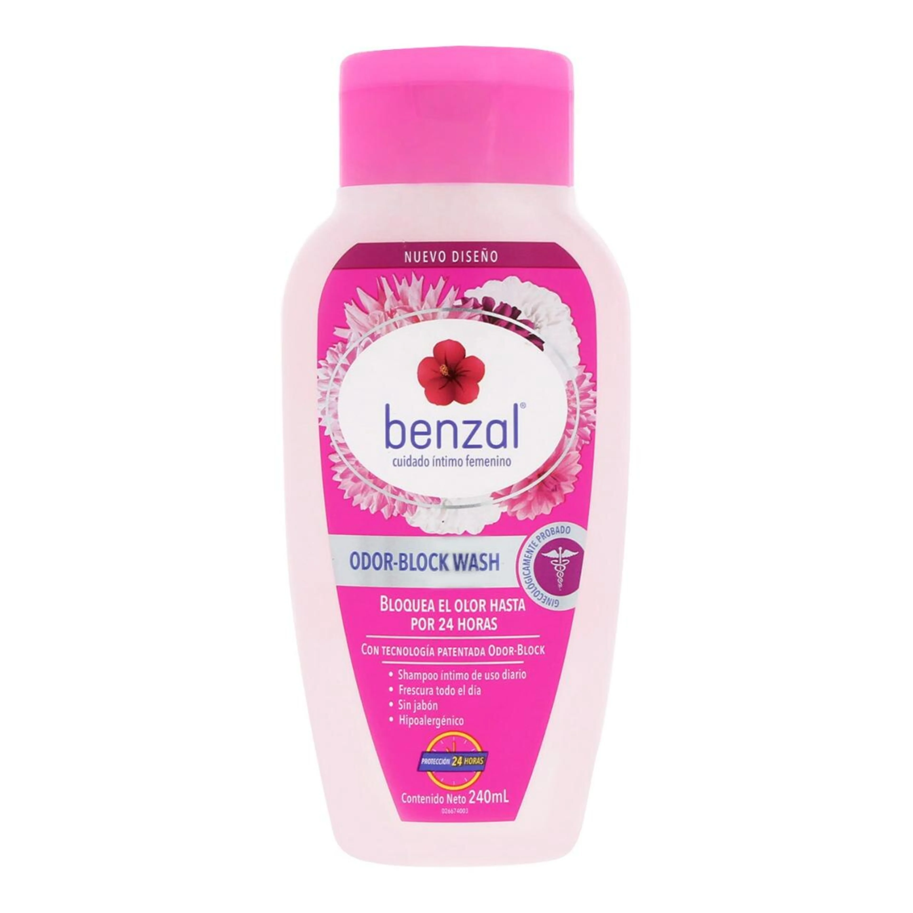 Benzal Shampoo Íntimo Wash Odor Block 240 Ml