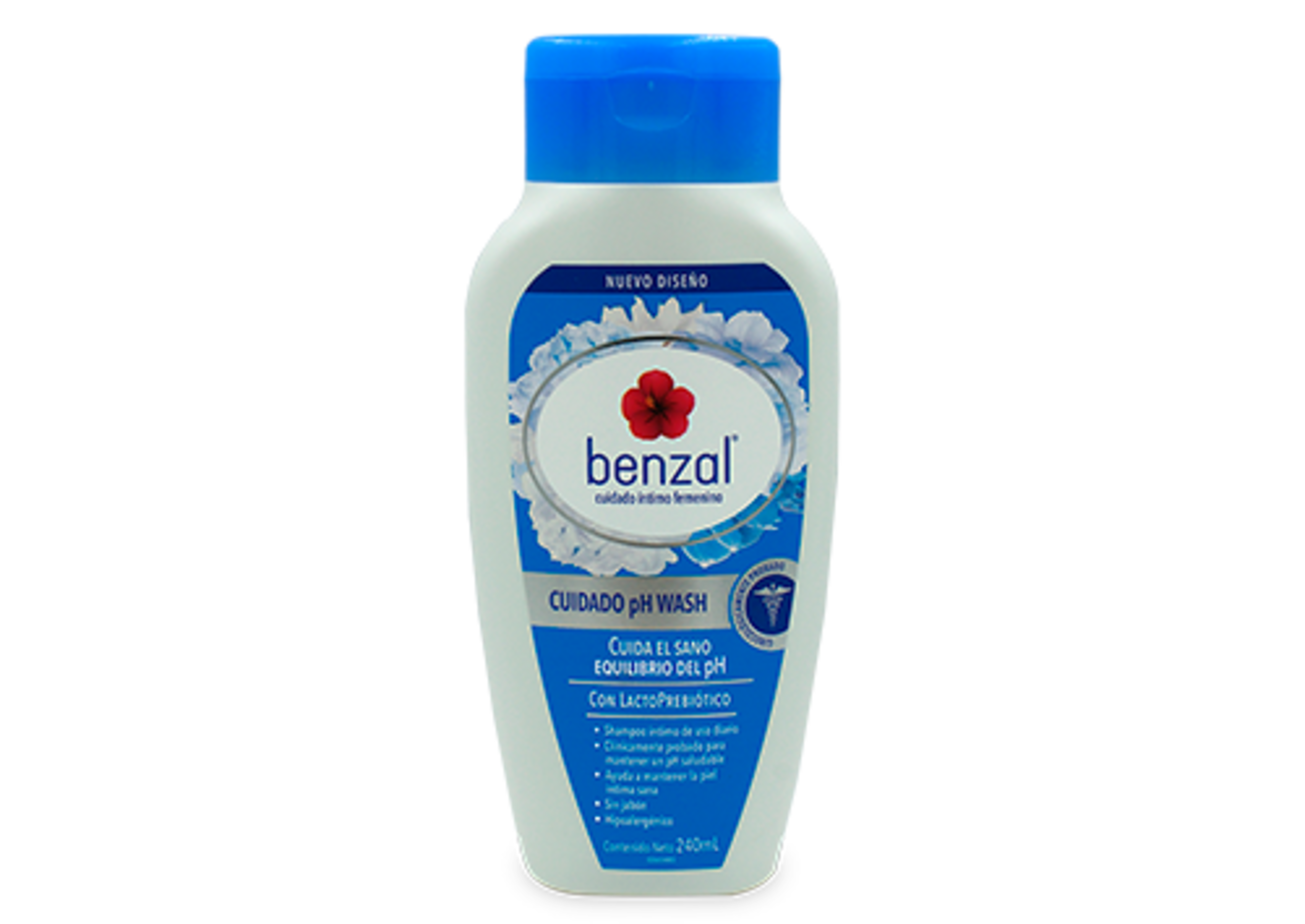 Benzal Shampoo Íntimo Cuidado Ph Wash 240 Ml