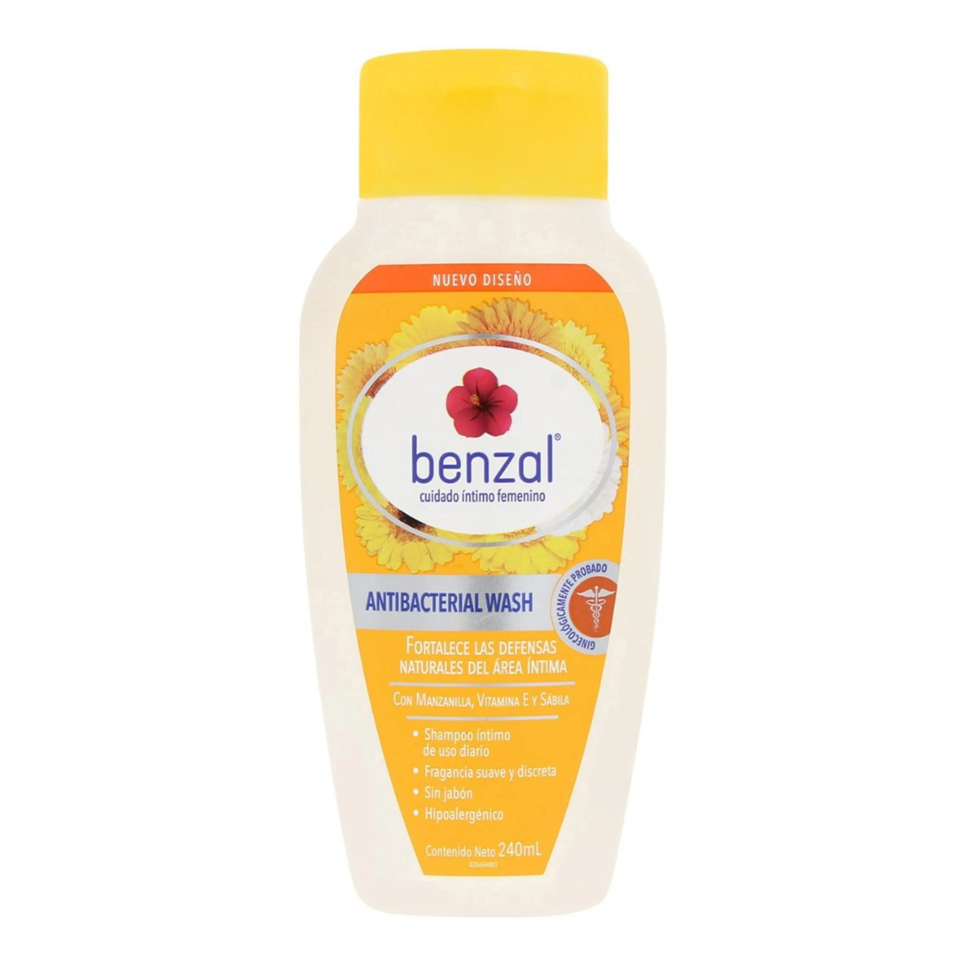 Benzal Shampoo Íntimo Antibacterial 240 Ml