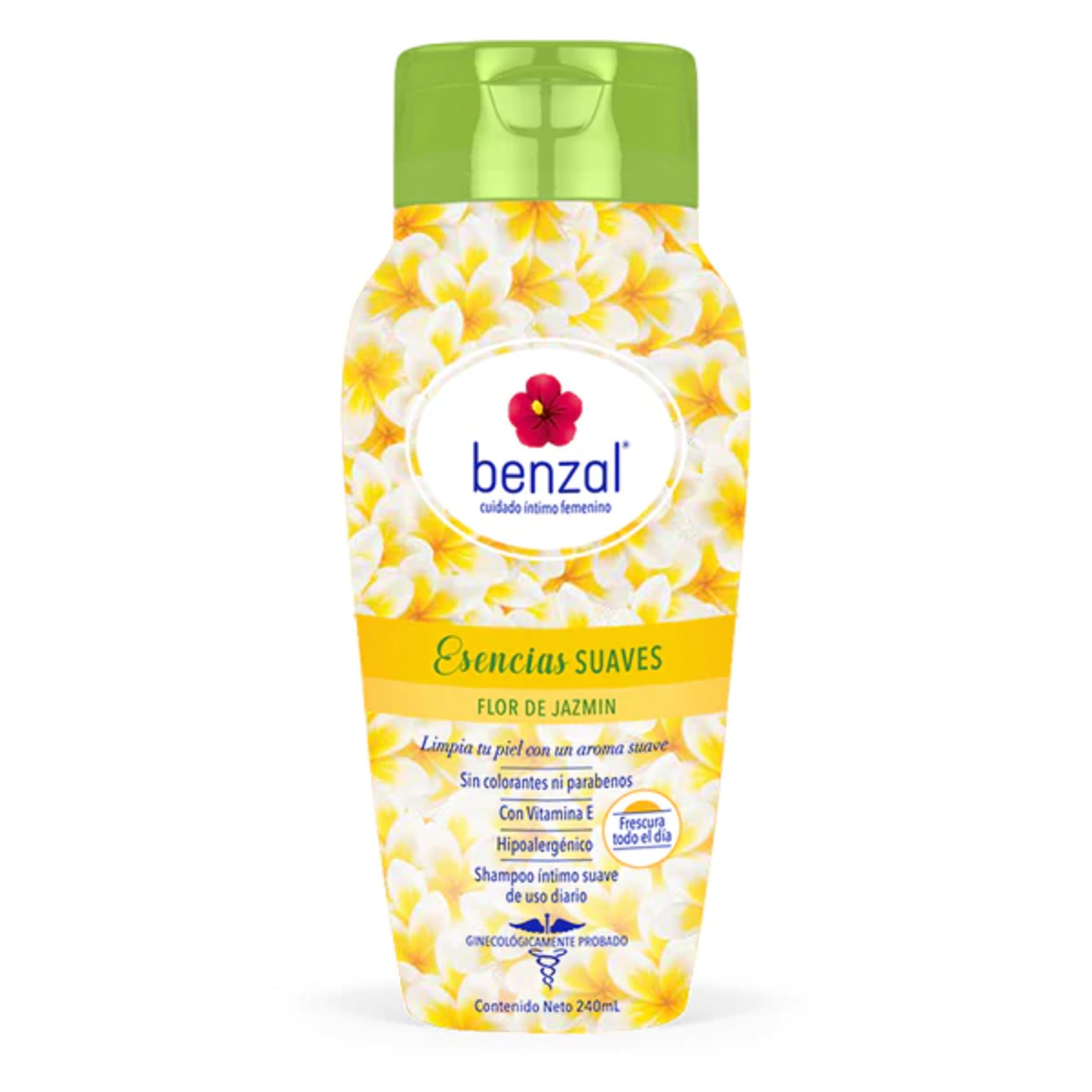 Benzal Shampoo Íntimo Esencias Suaves Flor De Jazmín 240 Ml