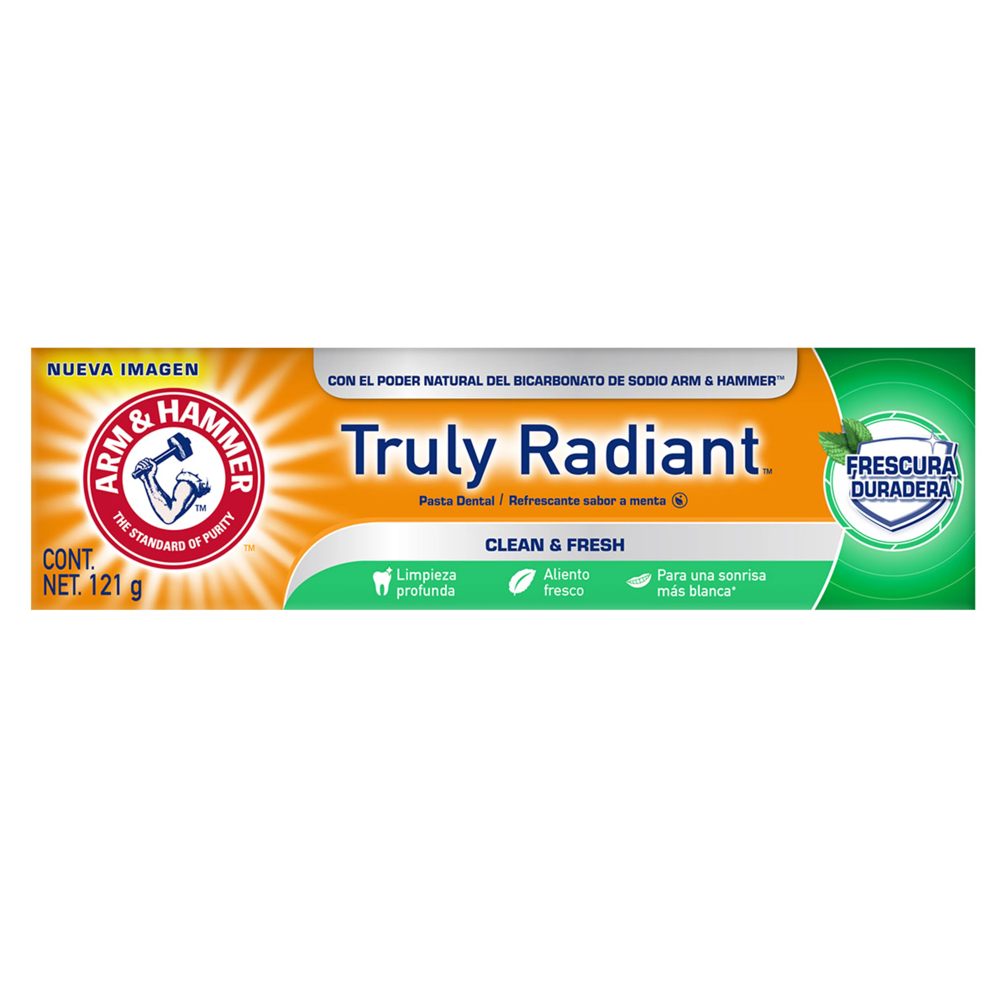 Arm & Hammer Truly Radiant Pasta Dental Sabor Menta Con 121 G