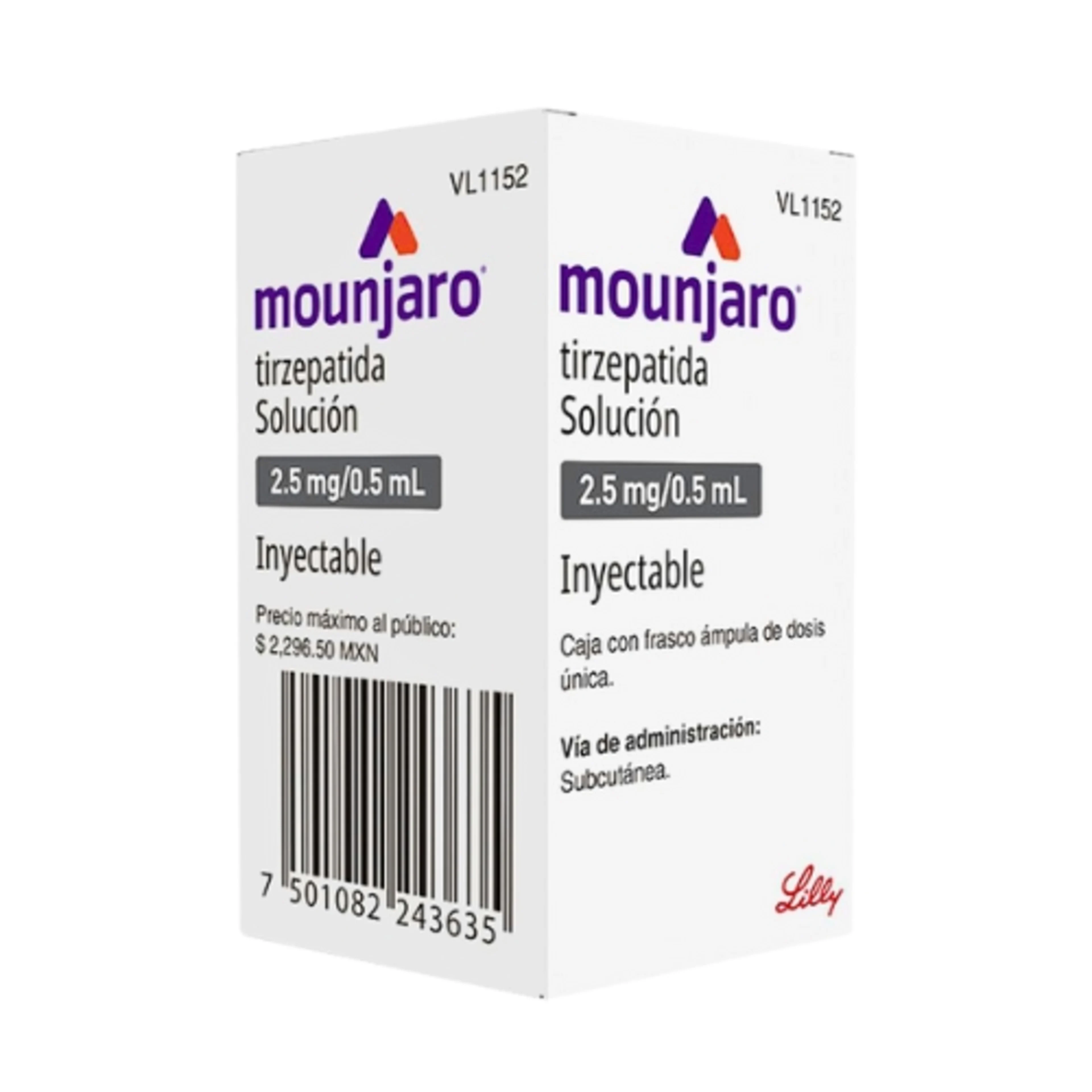 Mounjaro 2.5 Mg / 0.5 Ml Con 1 Frasco