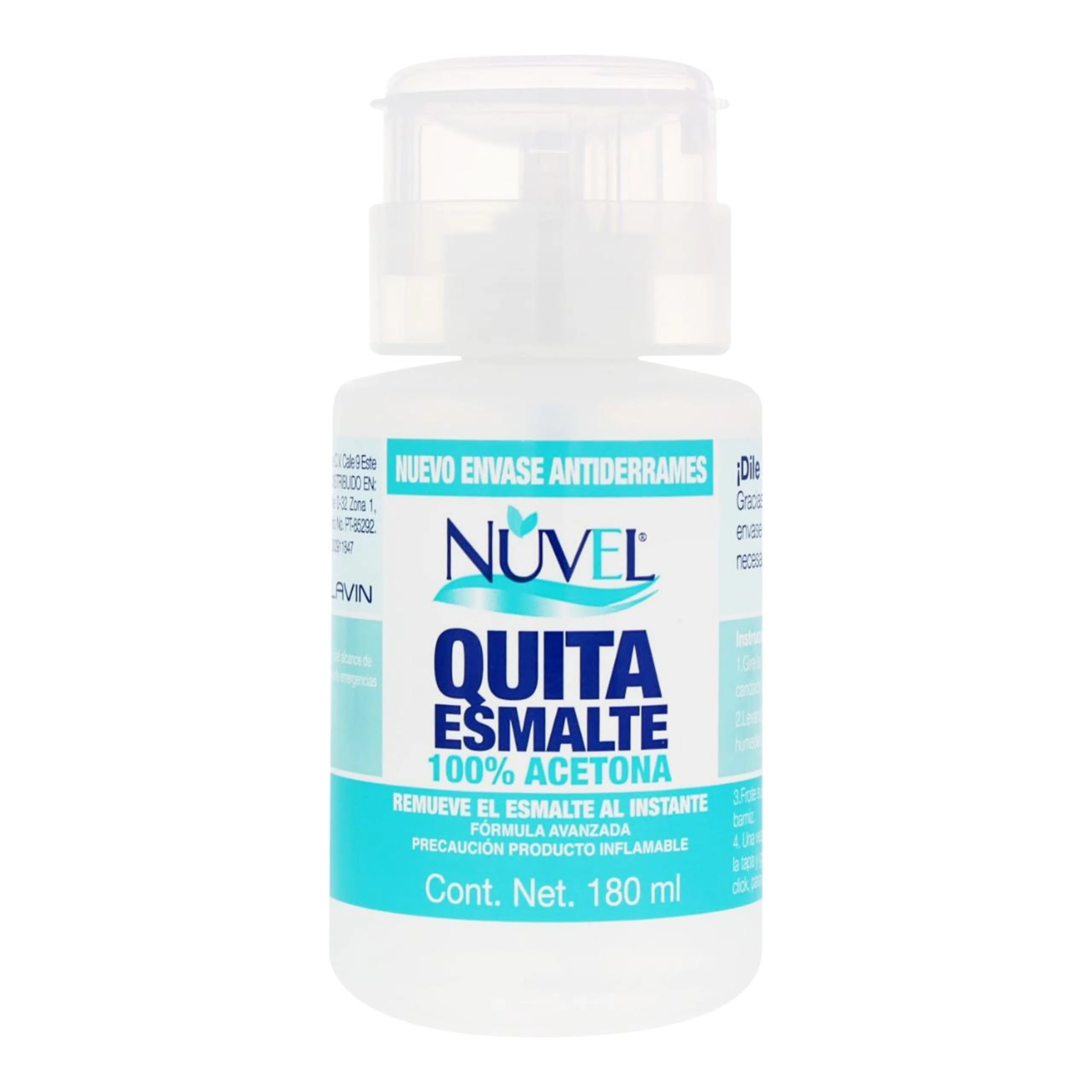 Nuvel Quita Esmalte Con 180 Ml