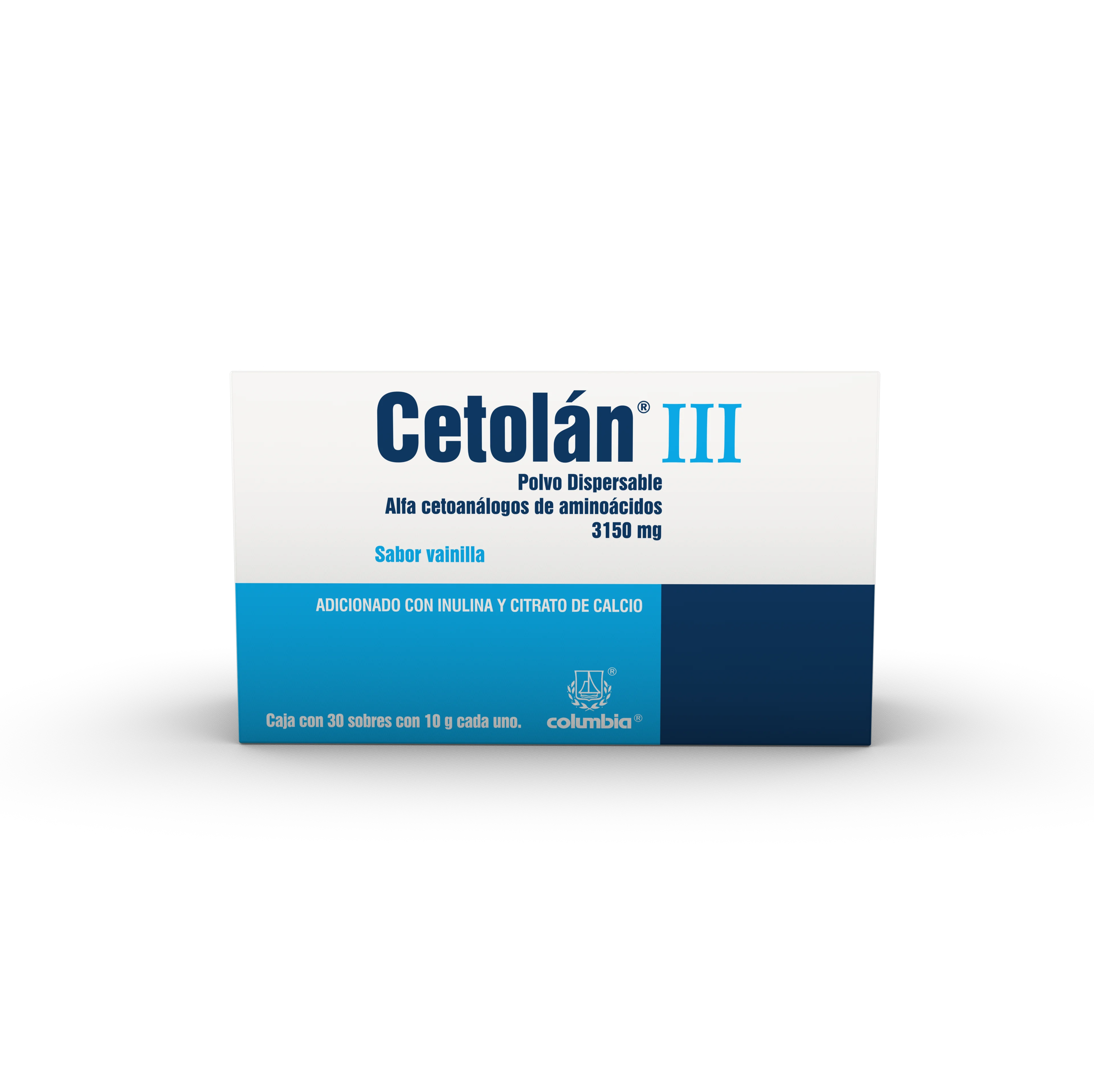 Cetolán Iii 3150 Mg 30 Sobres Sabor Vainilla 10 G