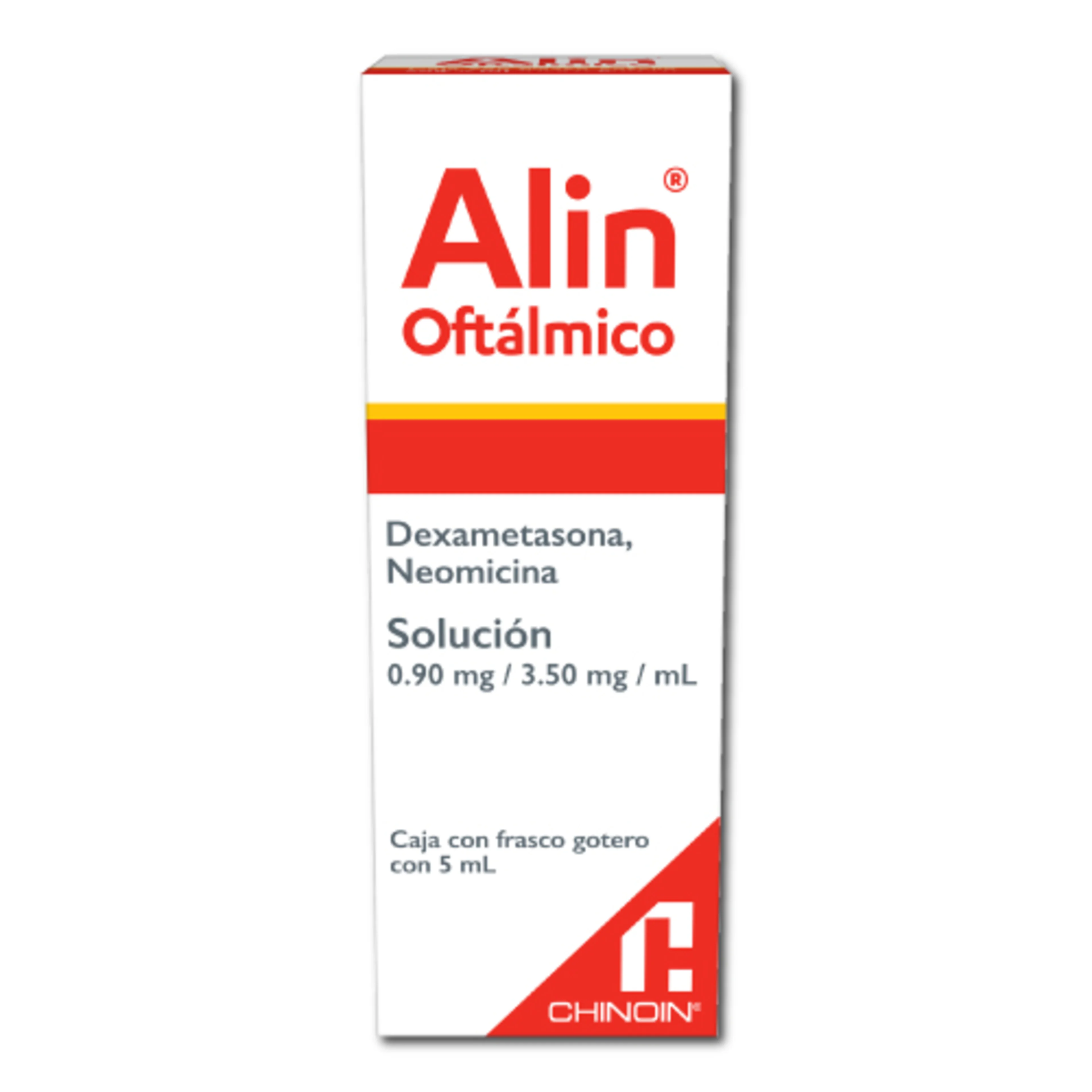 Alin Oftálmico 0.90/3.5 Mg Solución Gotas 5 Ml