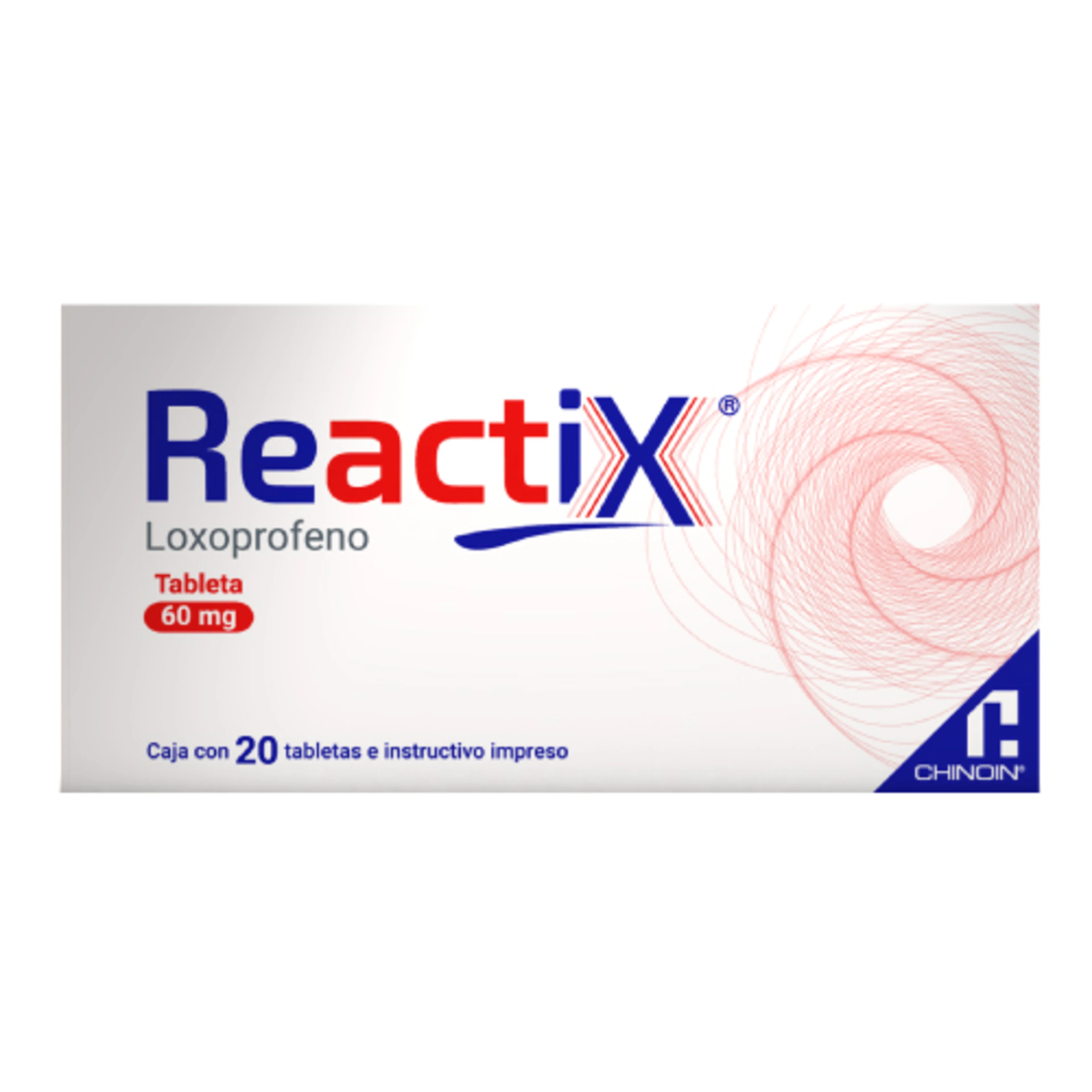 Reactix 60 Mg Con 20 Tabletas